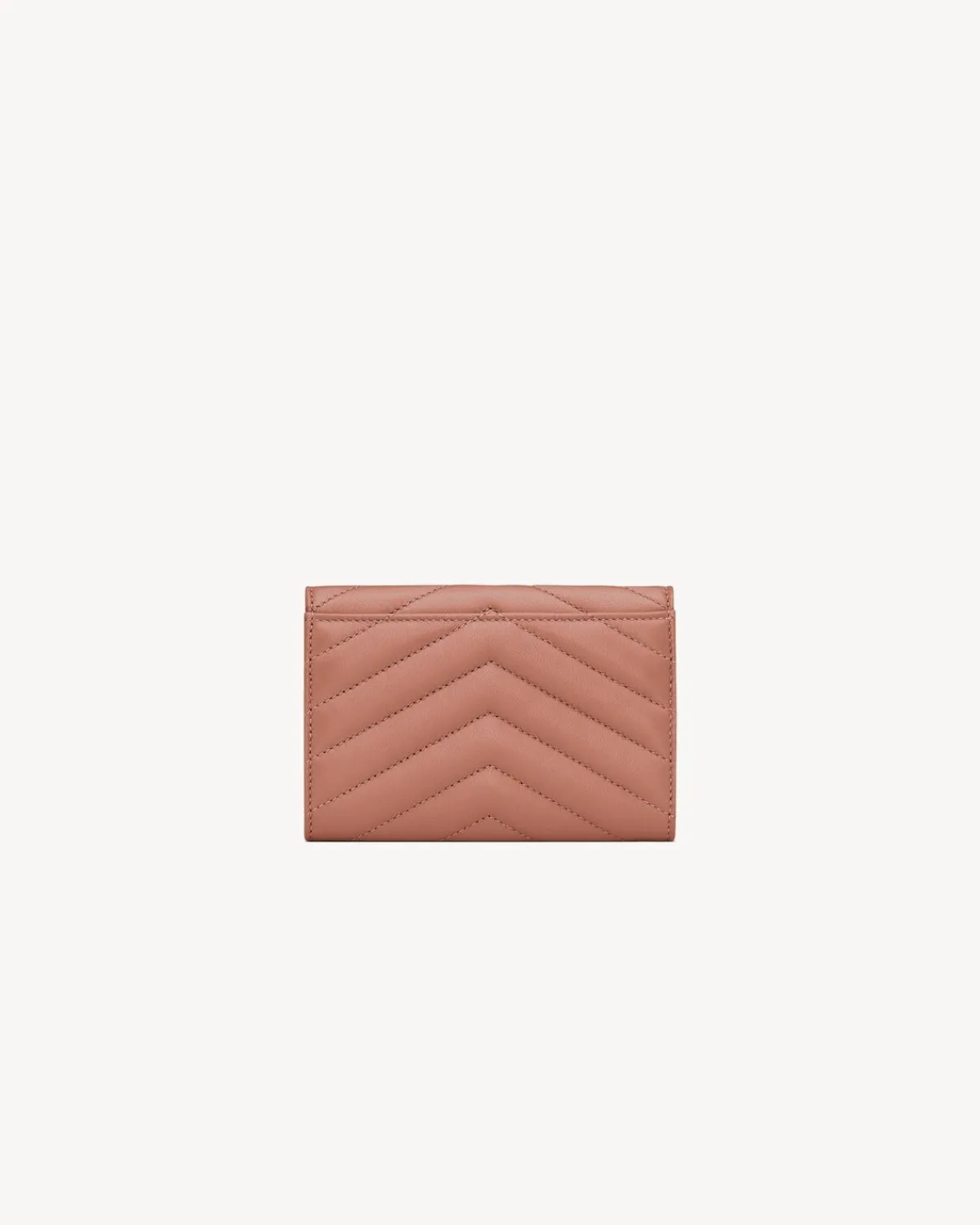 Saint Laurent Wallets-CASSANDRE wallet in lambskin BARELYPINK