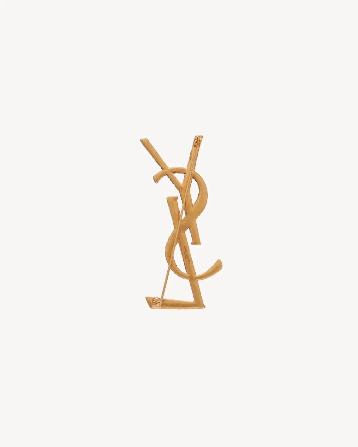 Saint Laurent Brooches And Rings-Cassandre YSL brooch in metal GOLD