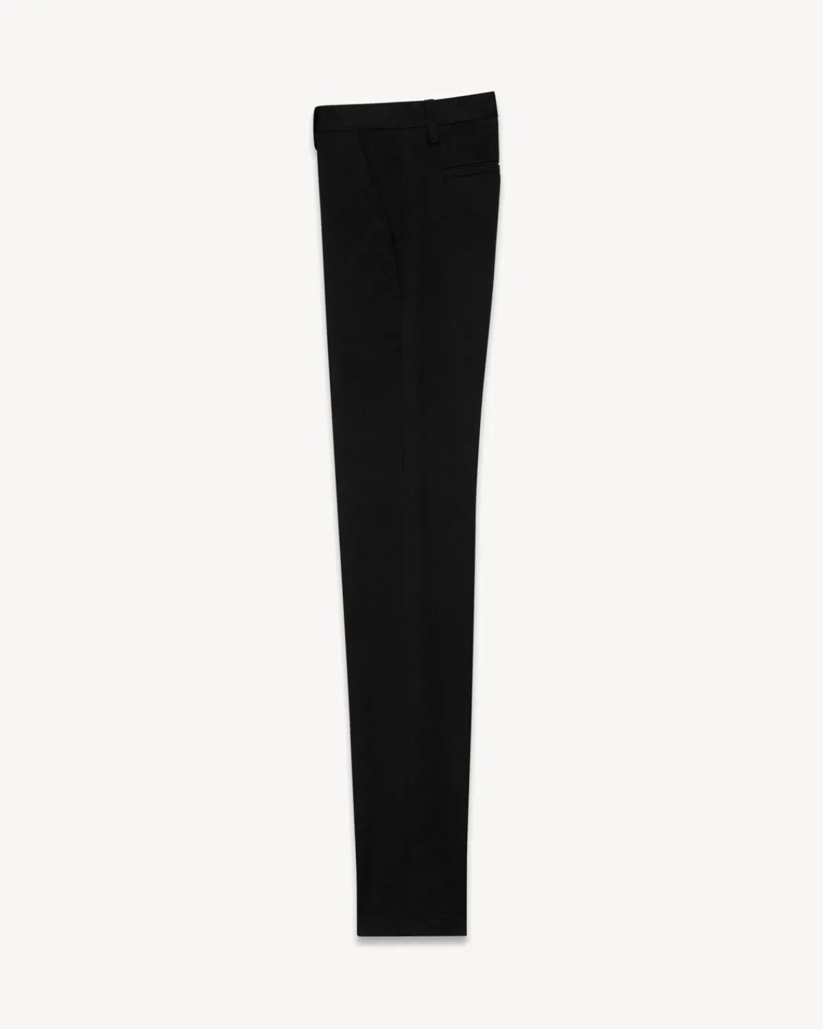 Saint Laurent Denim-Chino Pants in Stretch Gabardine BLACK