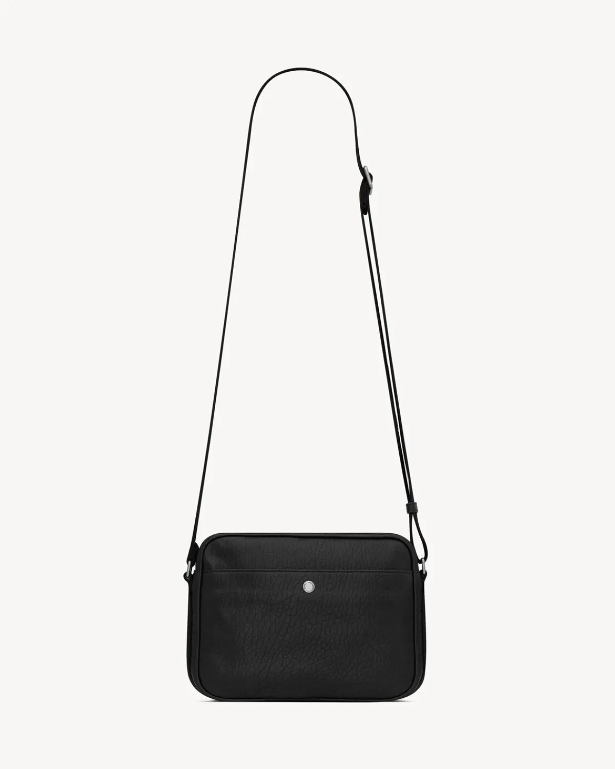 Saint Laurent Messengers-CITY CAMERA BAG IN GRAINED LEATHER BLACK