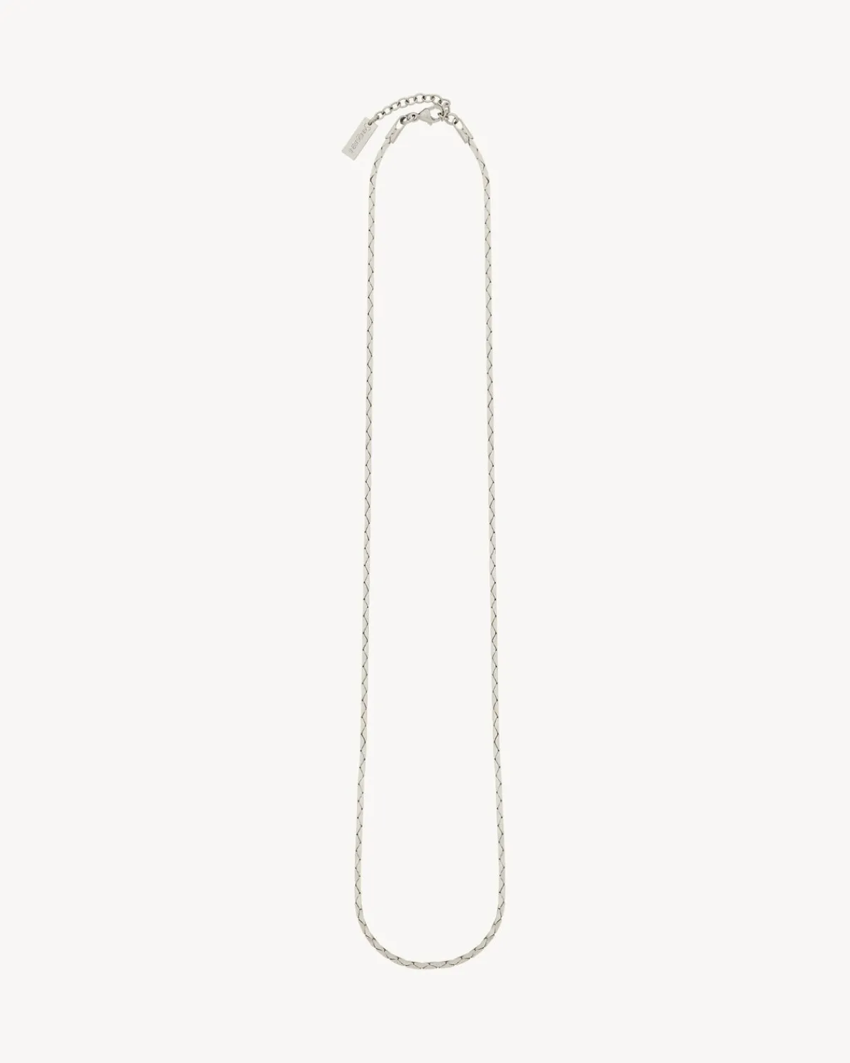 Saint Laurent Jewelry-cobra-chain necklace in metal LIGHTOXIDIZEDSILVER