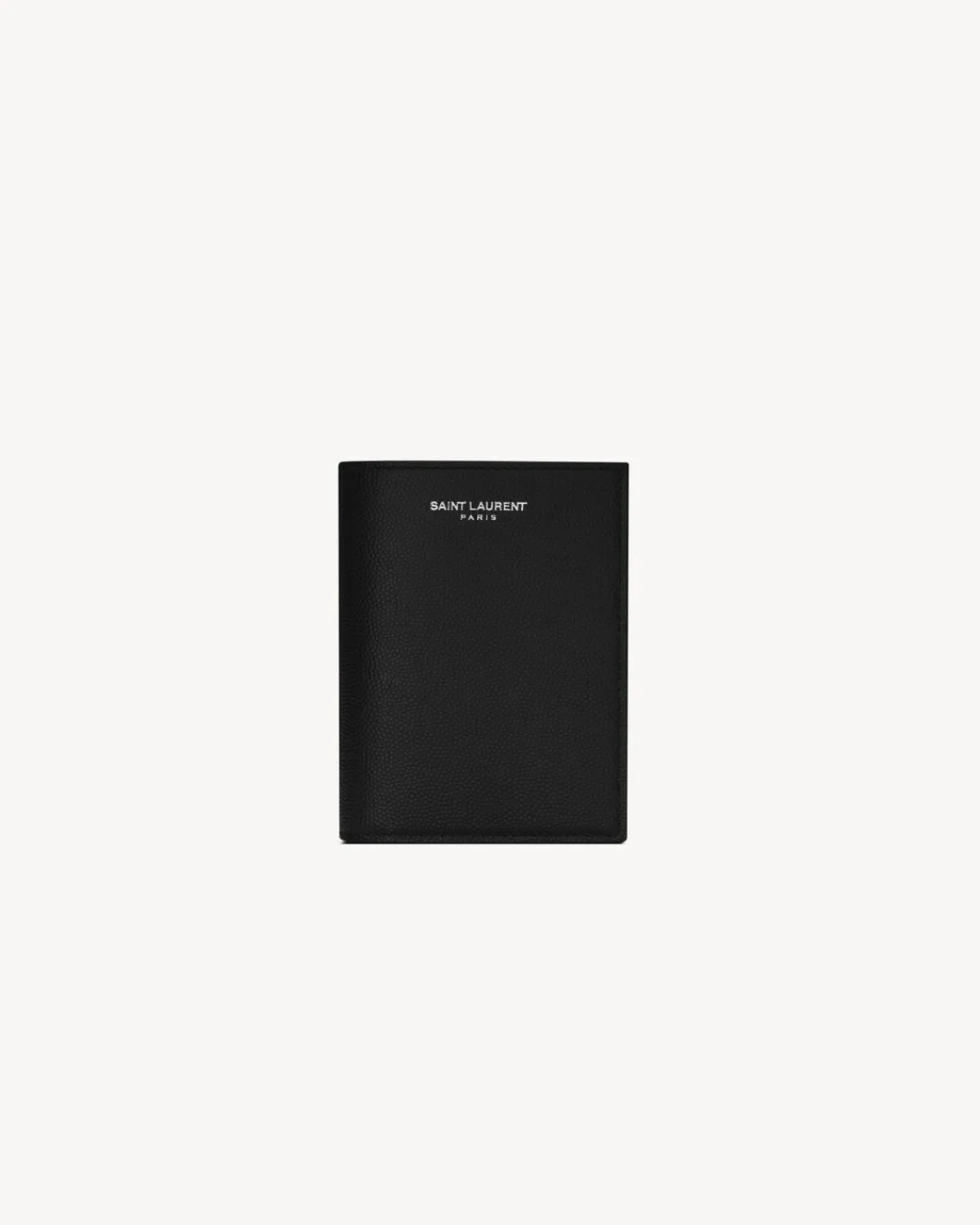 Saint Laurent Card Cases-credit card wallet in grain de poudre leather BLACK