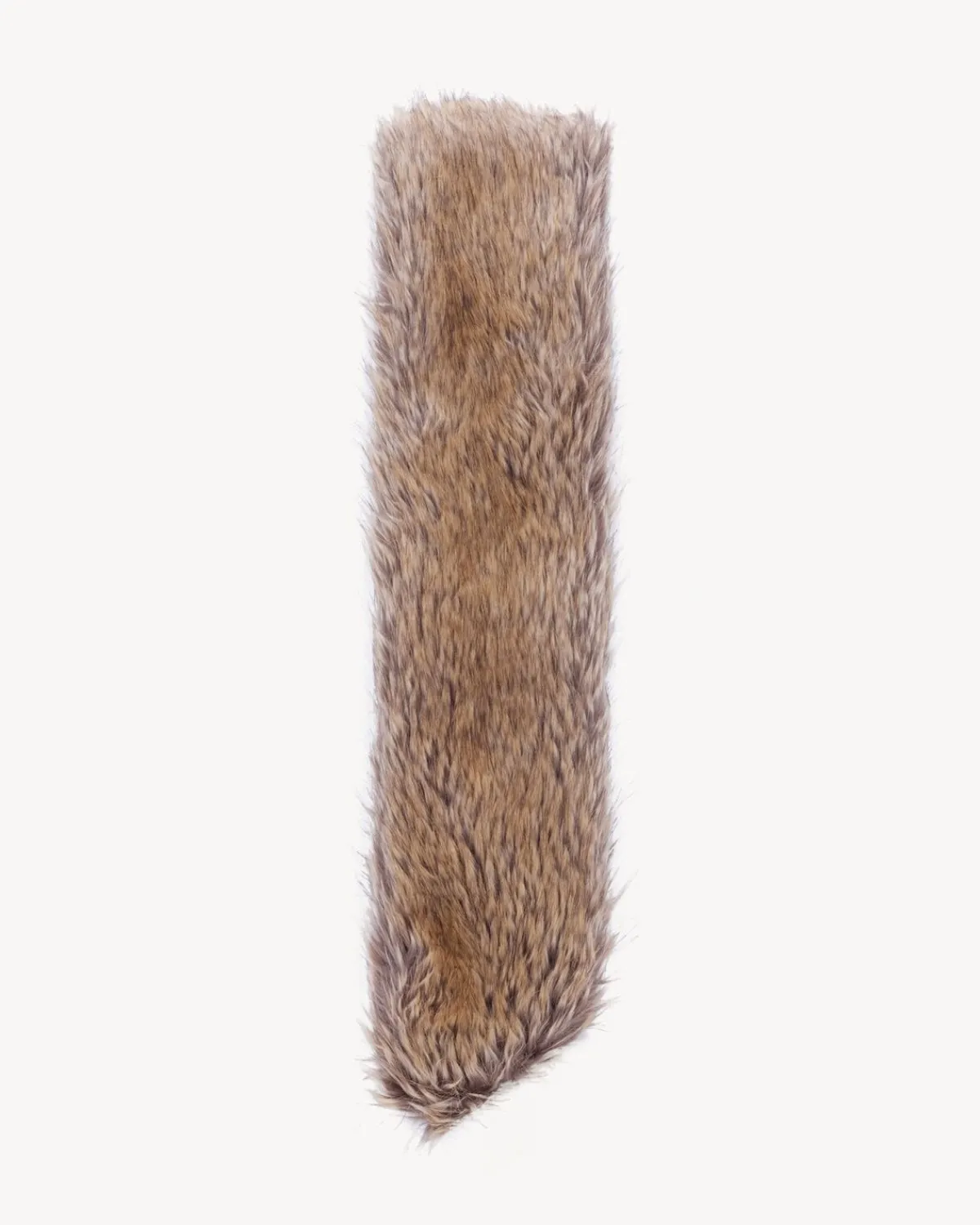 Saint Laurent Scarves And Silk-crossbody scarf in animal-free fur LIGHTBROWN