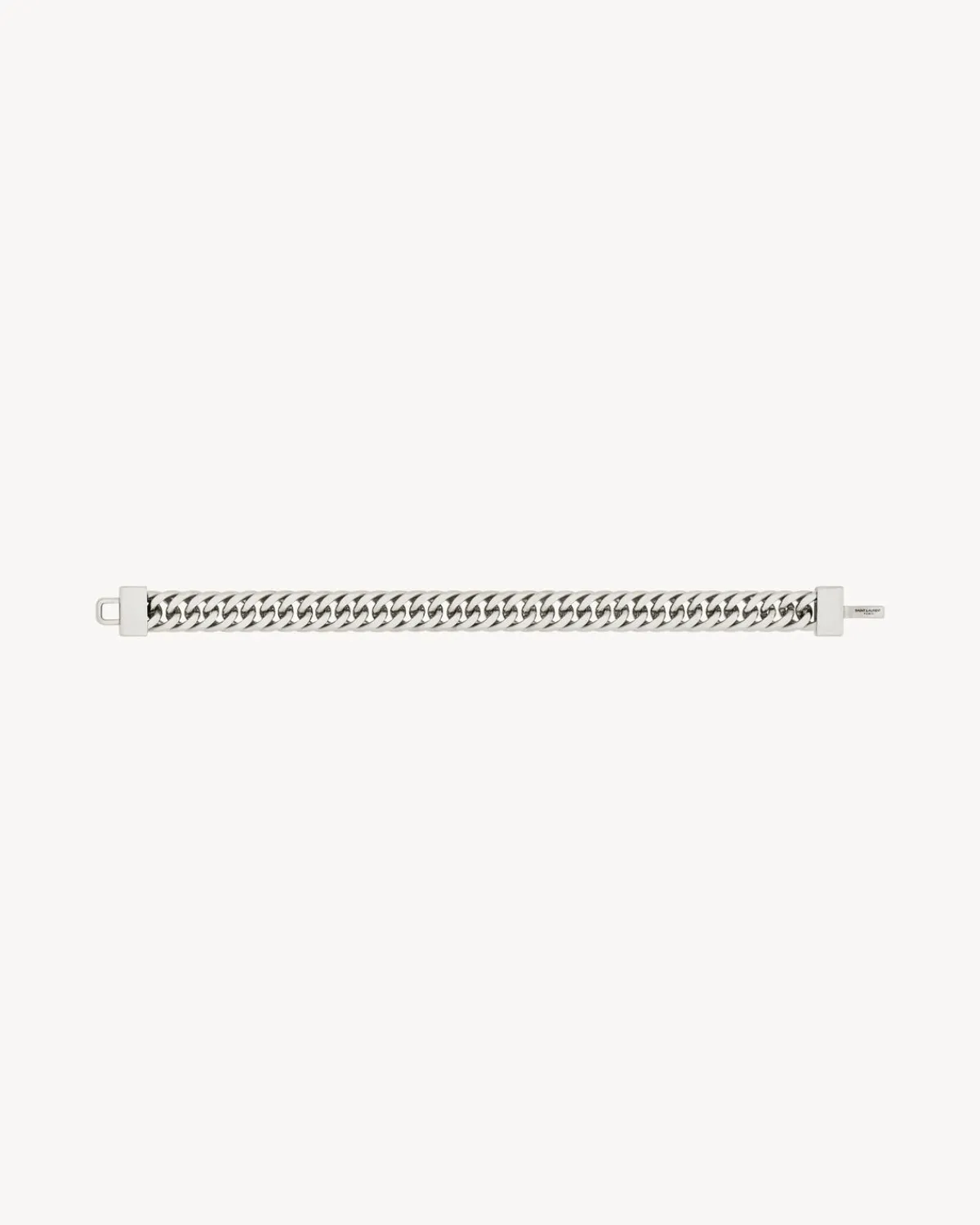 Saint Laurent Jewelry-curb-chain bracelet in metal PALLADIUM