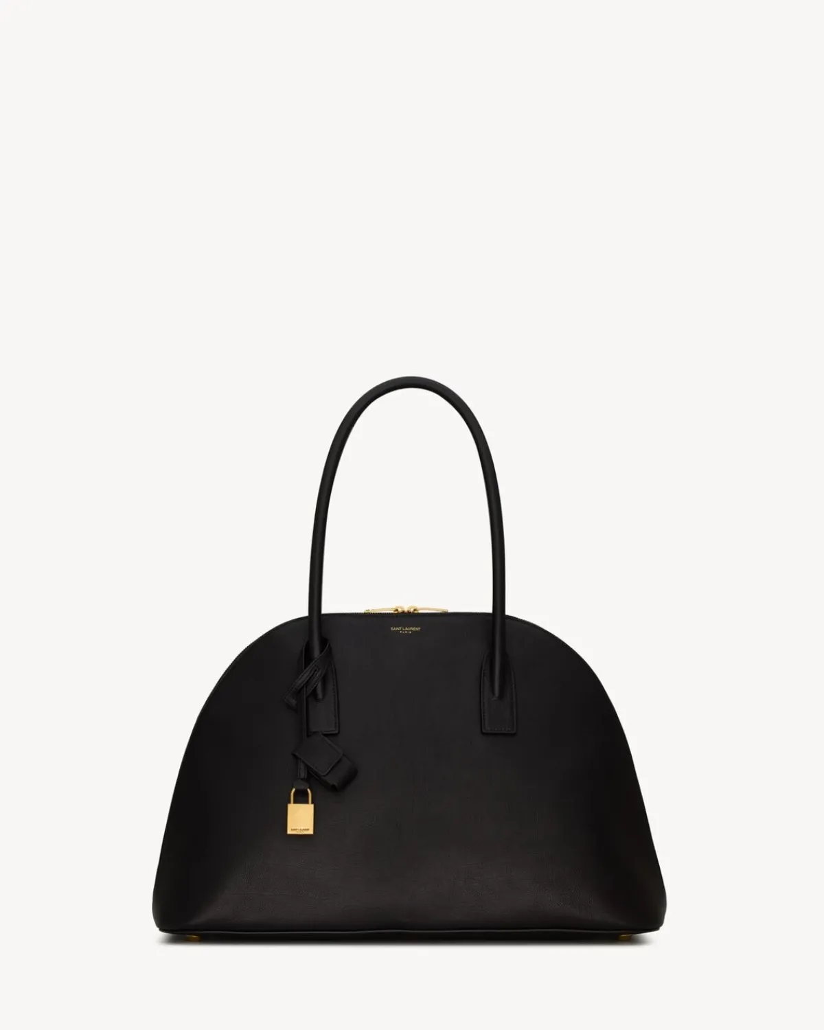 Saint Laurent Top Handles-duffle SAC DE JOUR in supple grained leather BLACK