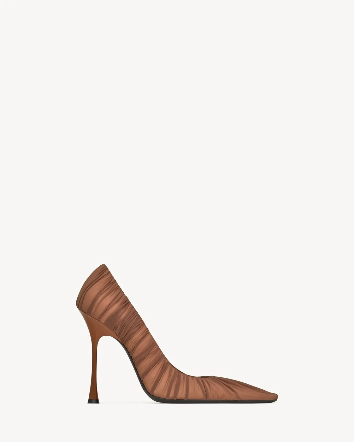 Saint Laurent Pumps And Mules-EMMANUELLE pumps in draped jersey LIGHTNUDEANDCAPPUCCINO