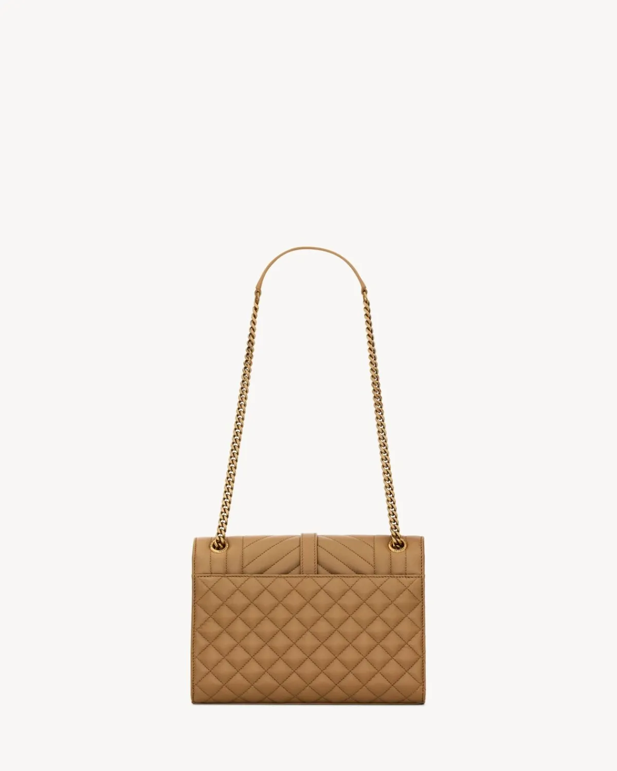 Saint Laurent Shoulder Bags-ENVELOPE MEDIUM in MATELASSÉ lambskin DARKCORK