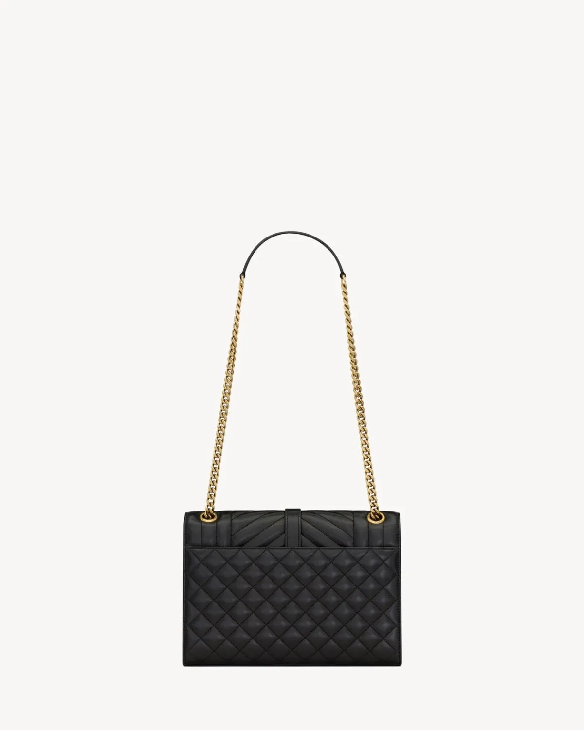 Saint Laurent Shoulder Bags-ENVELOPE MEDIUM in MATELASSÉ lambskin BLACK