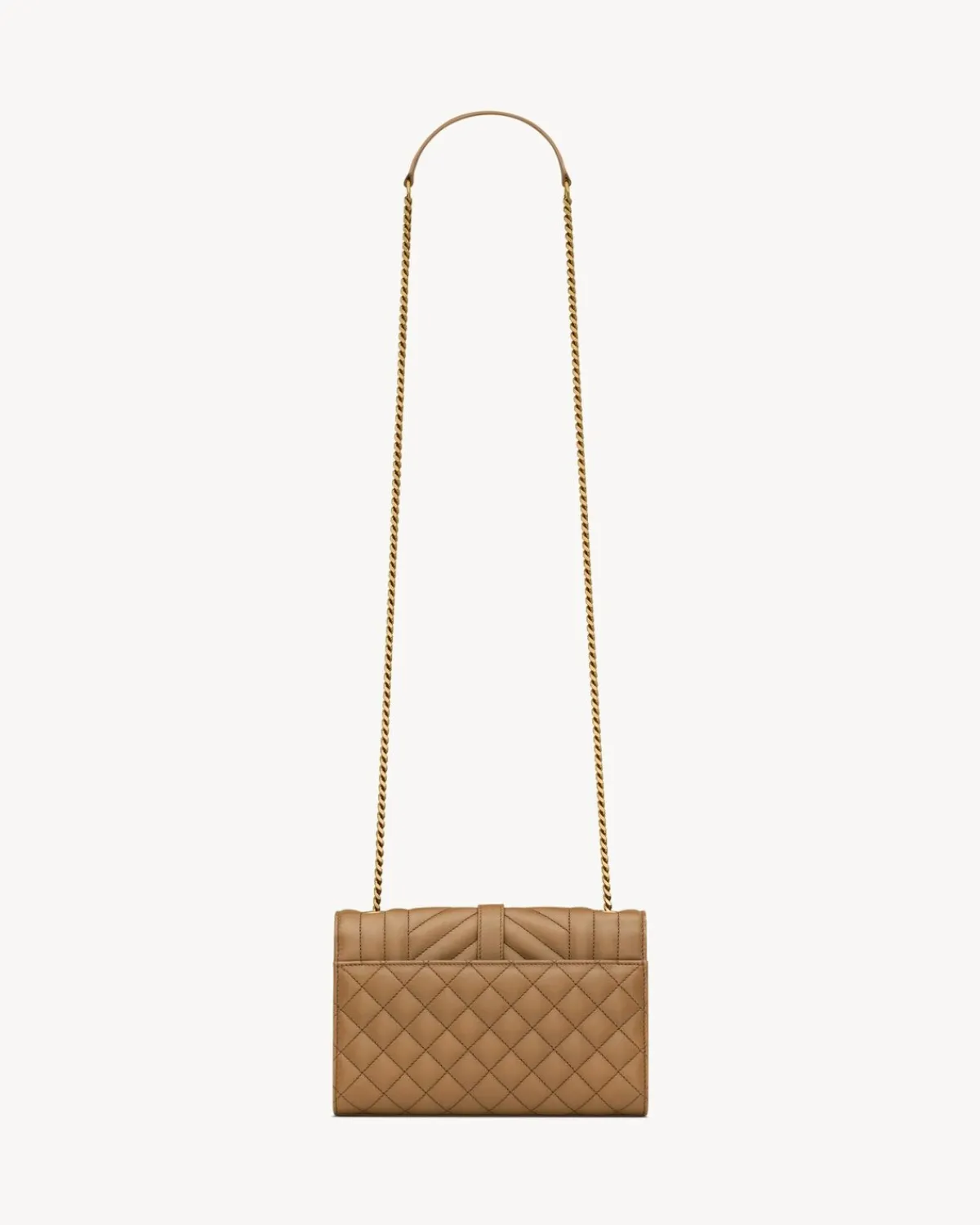 Saint Laurent Crossbody Bags-ENVELOPE SMALL in MATELASSÉ lambskin DARKCORK