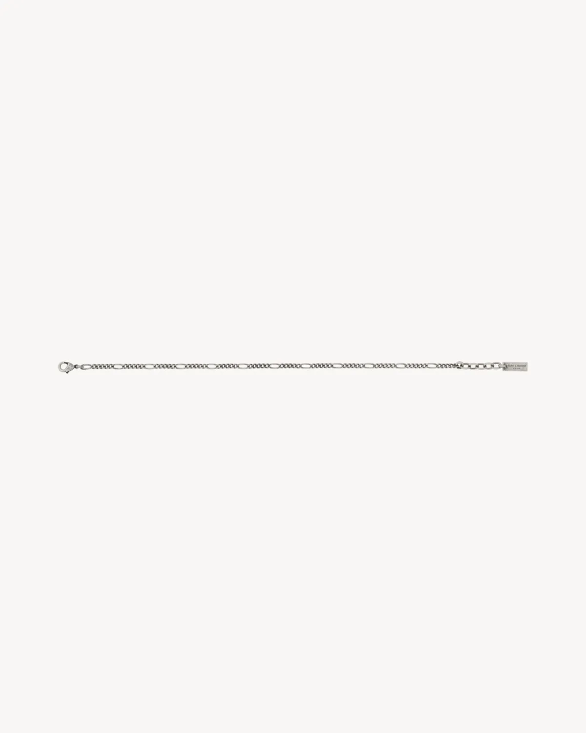 Saint Laurent Jewelry-figaro chain bracelet in metal OXIDIZEDSILVER