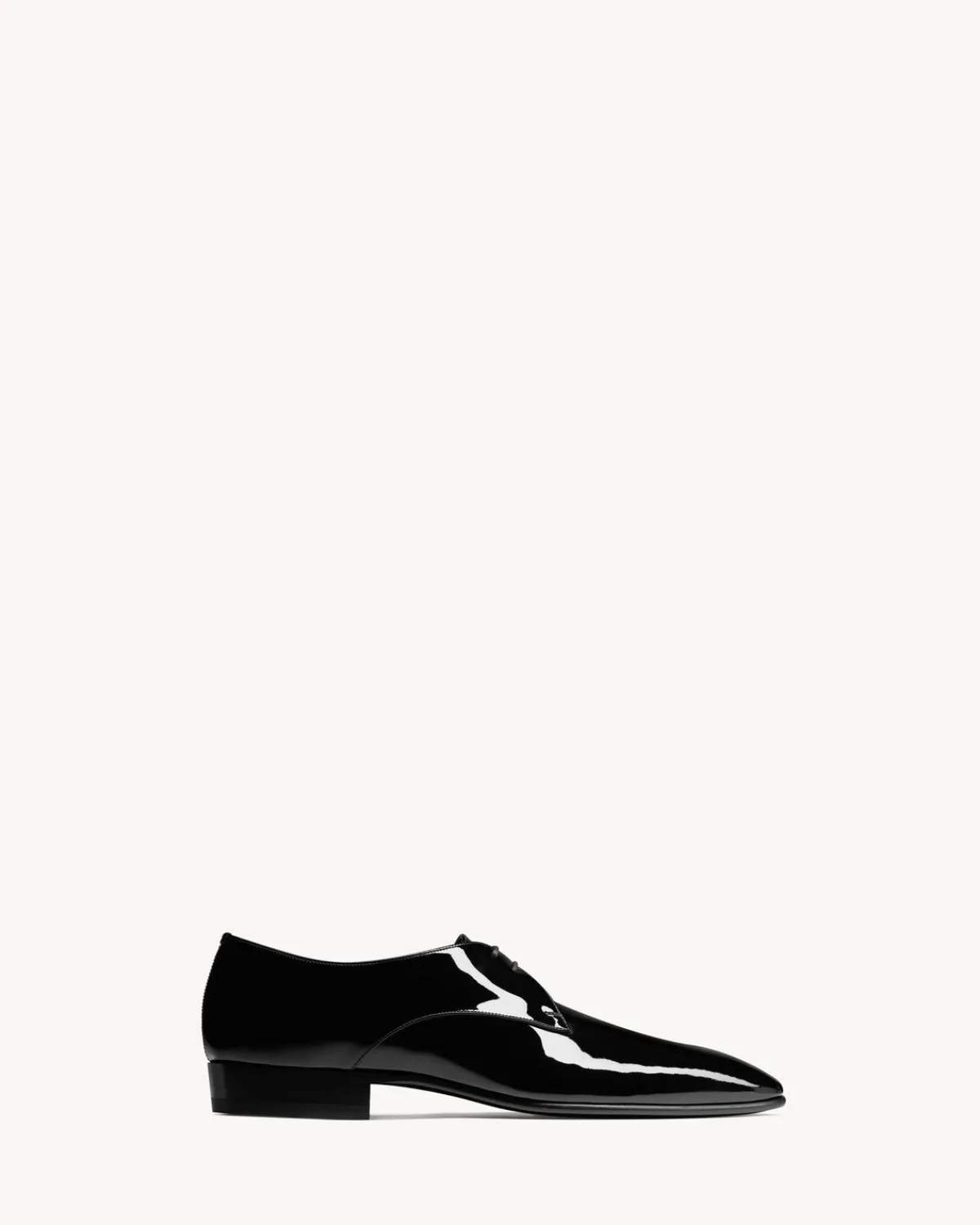 Saint Laurent Formal-GABRIEL derbies in patent leather BLACK