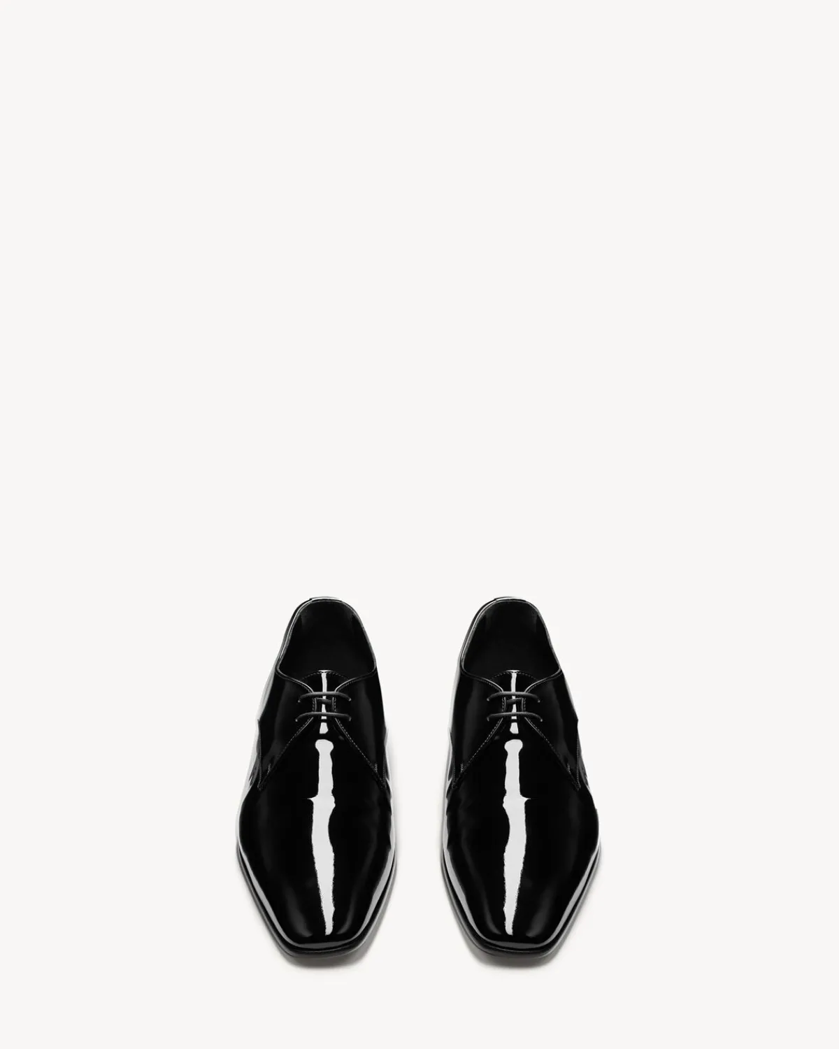 Saint Laurent Formal-GABRIEL derbies in patent leather BLACK