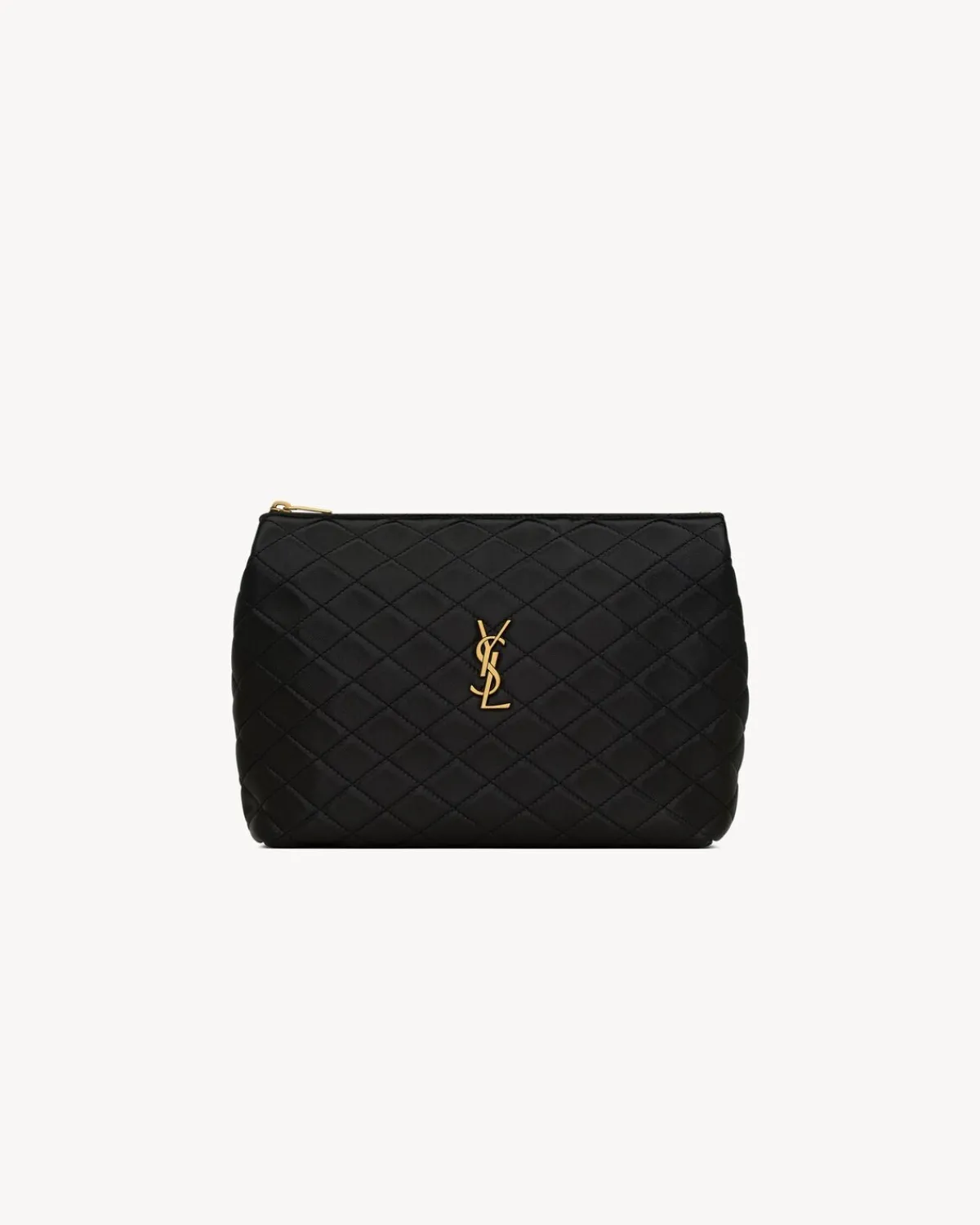 Saint Laurent Pouches | Cases And Holders-GABY COSMETIC POUCH IN LAMBSKIN BLACK