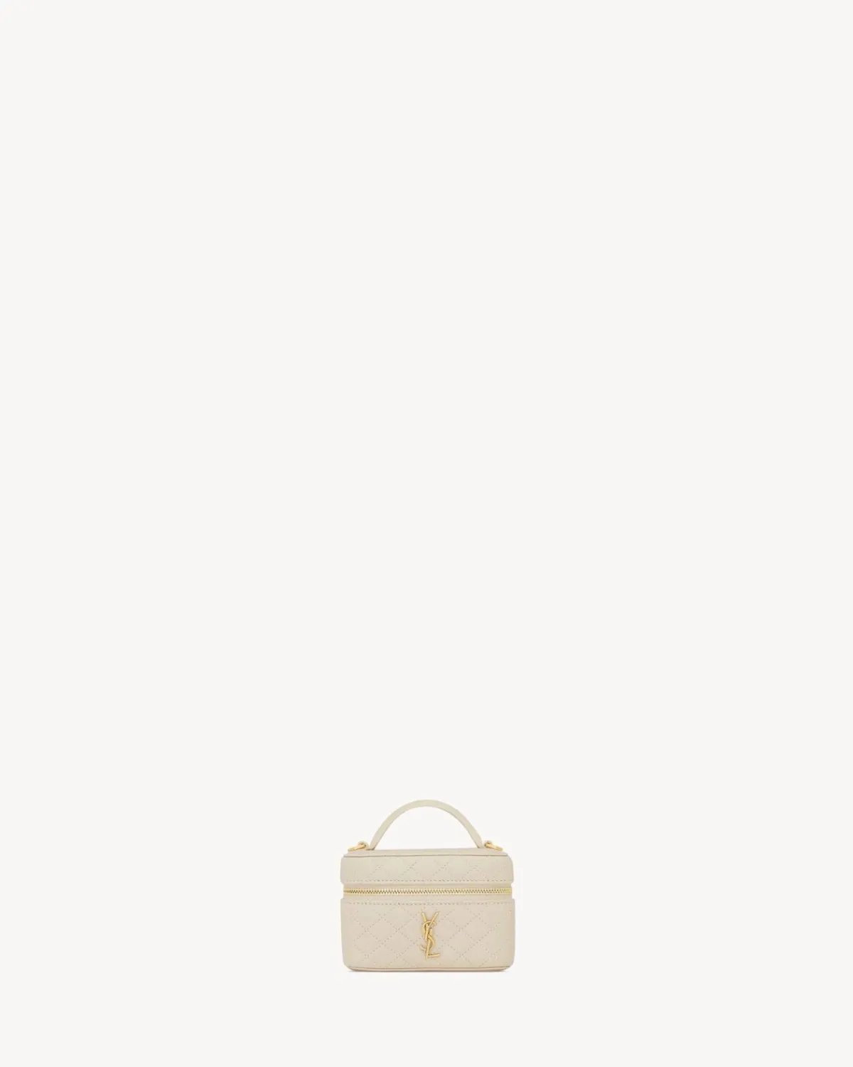 Saint Laurent Mini Bags | Cases And Holders-GABY micro vanity bag in lambskin BLANCVINTAGE