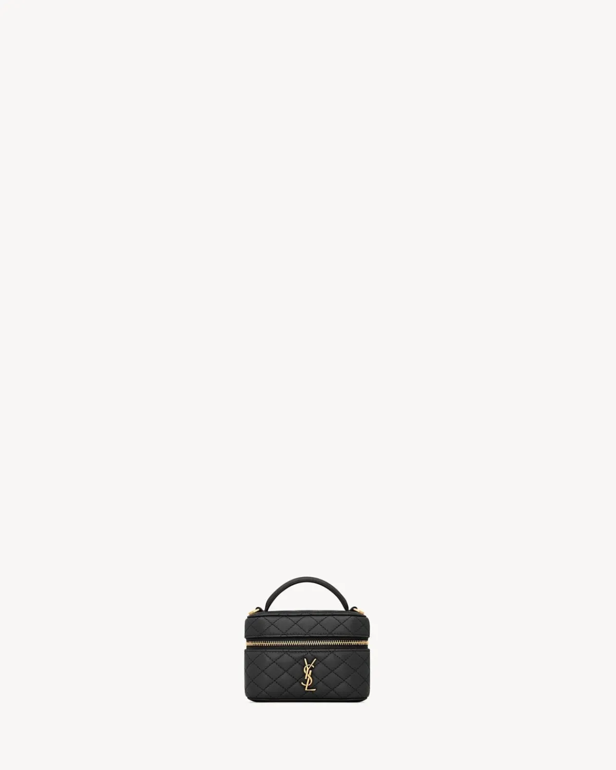 Saint Laurent Mini Bags | Cases And Holders-GABY micro vanity bag in lambskin BLACK