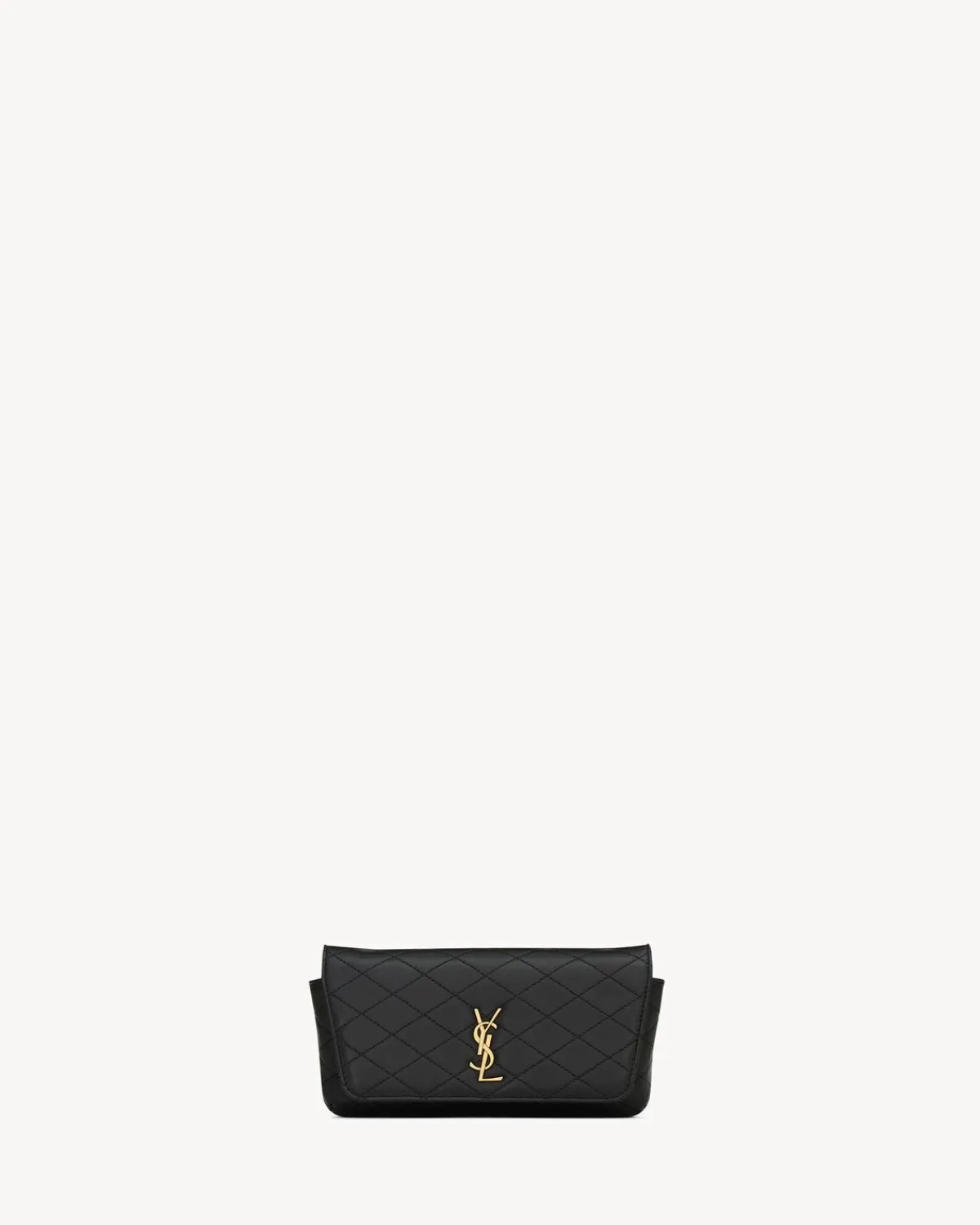 Saint Laurent Crossbody Bags | Cases And Holders-GABY PHONE CASE IN LAMBSKIN BLACK