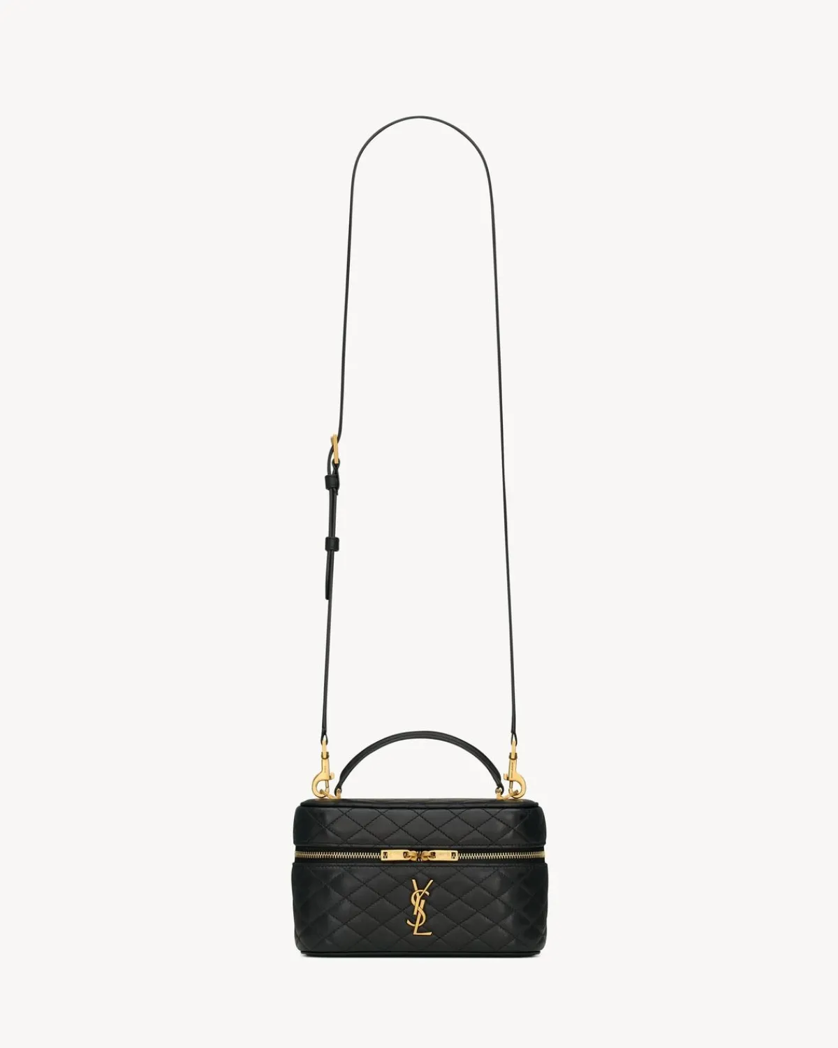 Saint Laurent Crossbody Bags | Mini Bags-GABY vanity bag in lambskin BLACK