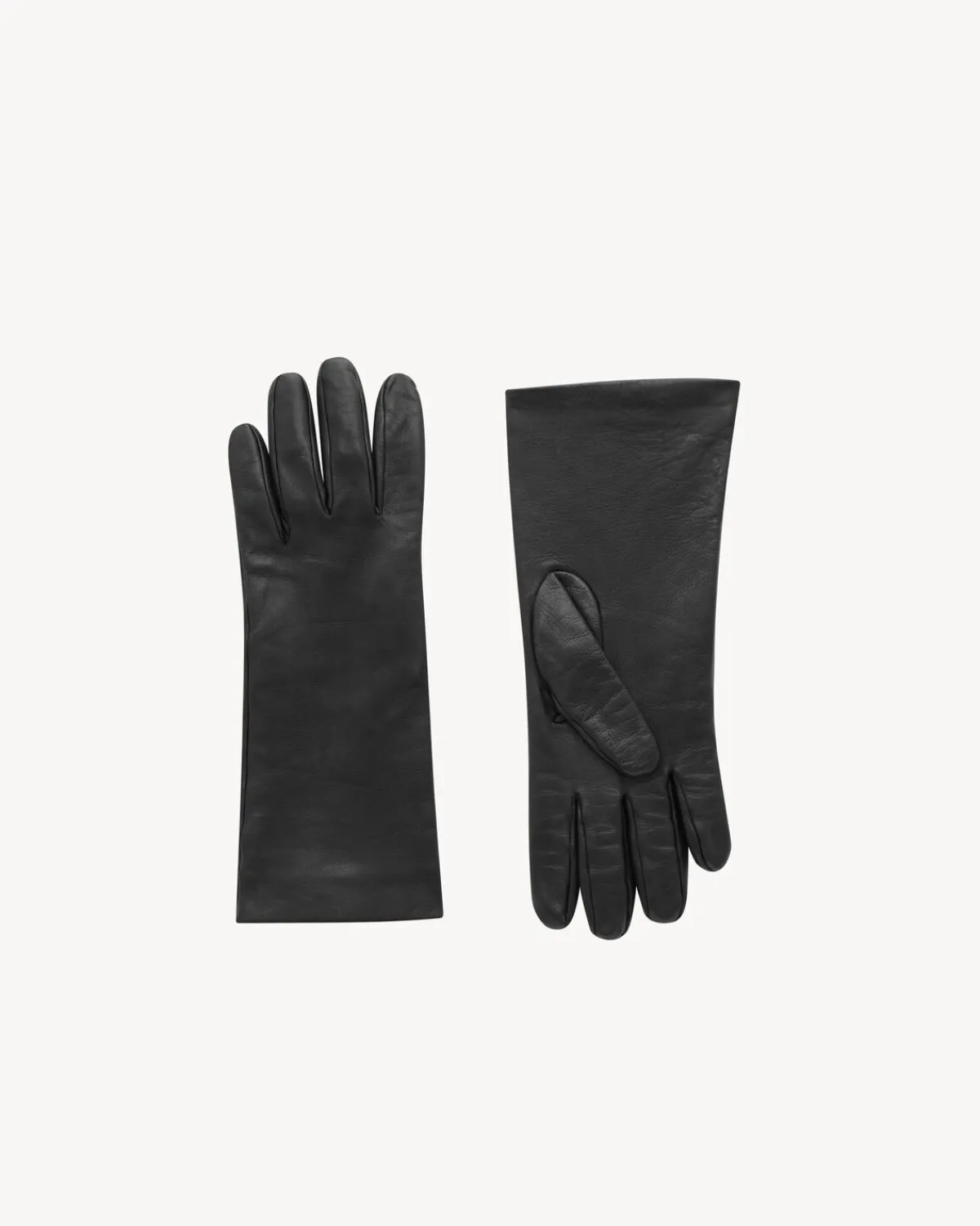 Saint Laurent Other Accessories-gauntlet gloves in lambskin BLACK