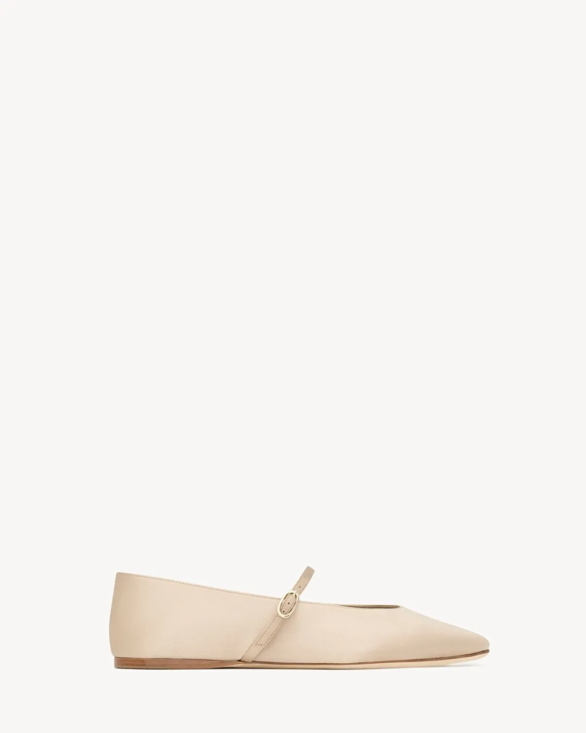 Saint Laurent Flats-GIO ballet flats in satin crepe LIGHTNUDE