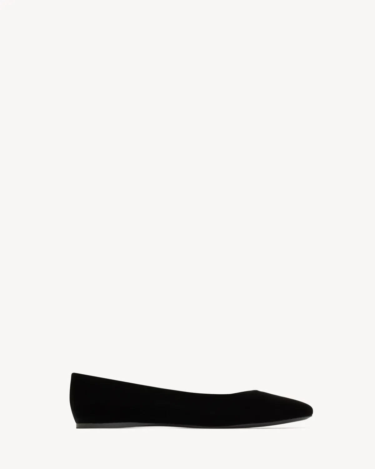 Saint Laurent Flats-GIO ballet flats in velvet BLACK