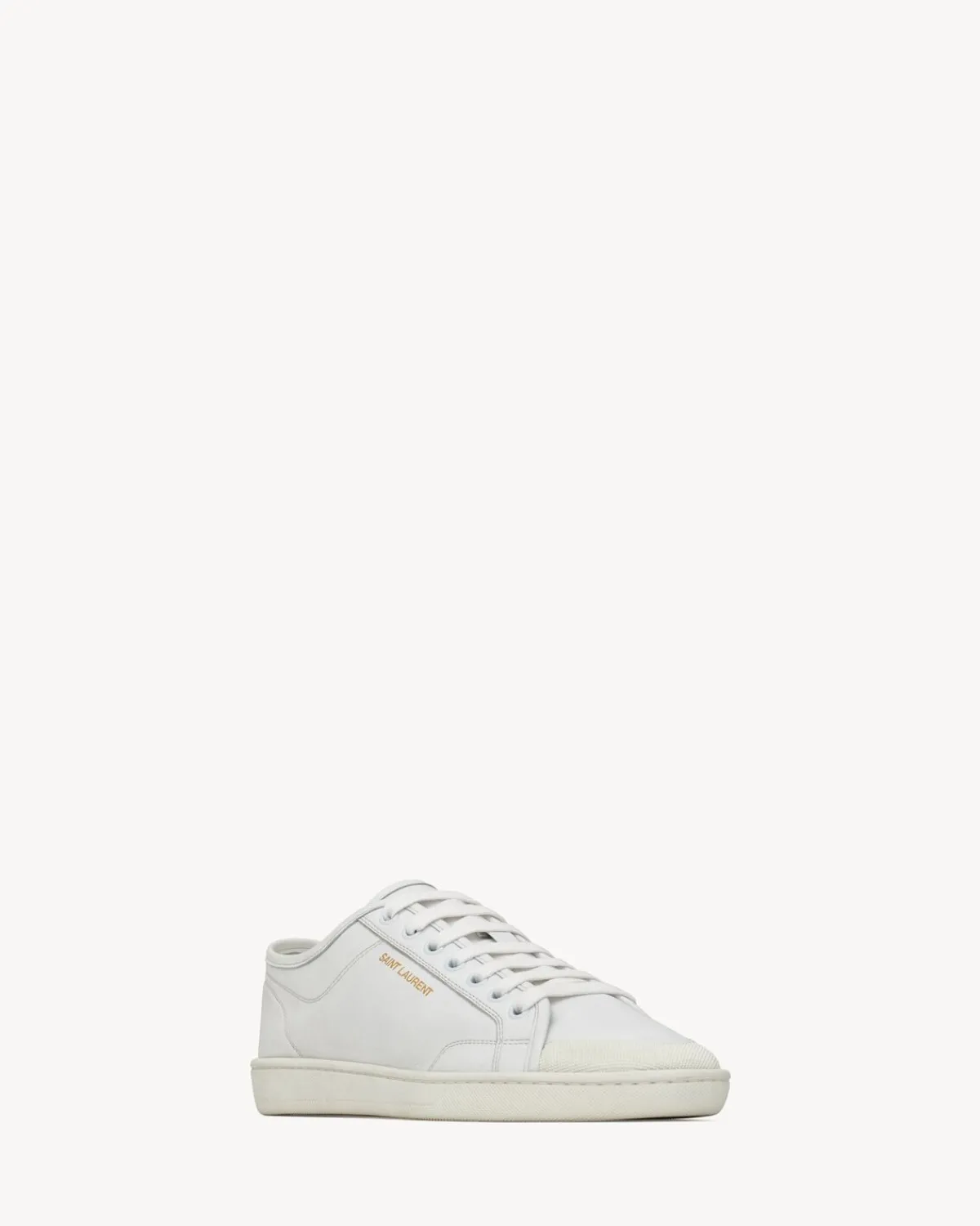 Saint Laurent Sneakers-GYM sneakers in smooth leather BLANCOPTIQUE