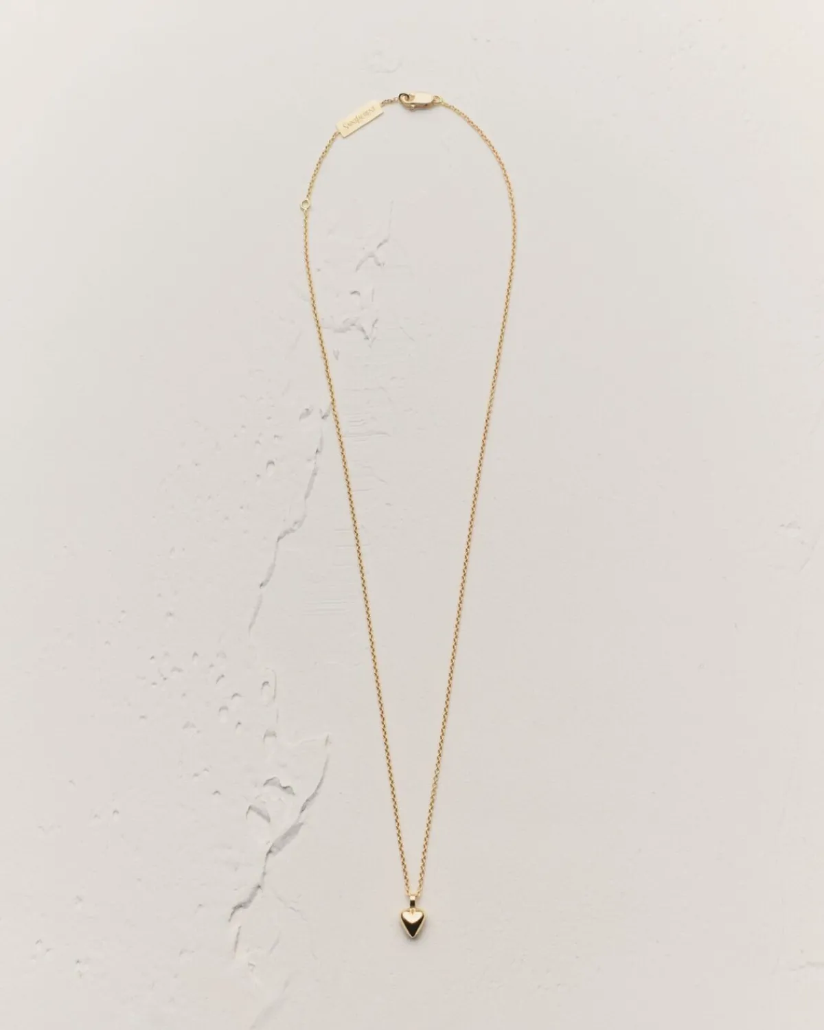 Saint Laurent Fine Jewelry-heart pendant necklace in 18K yellow gold YELLOWGOLD