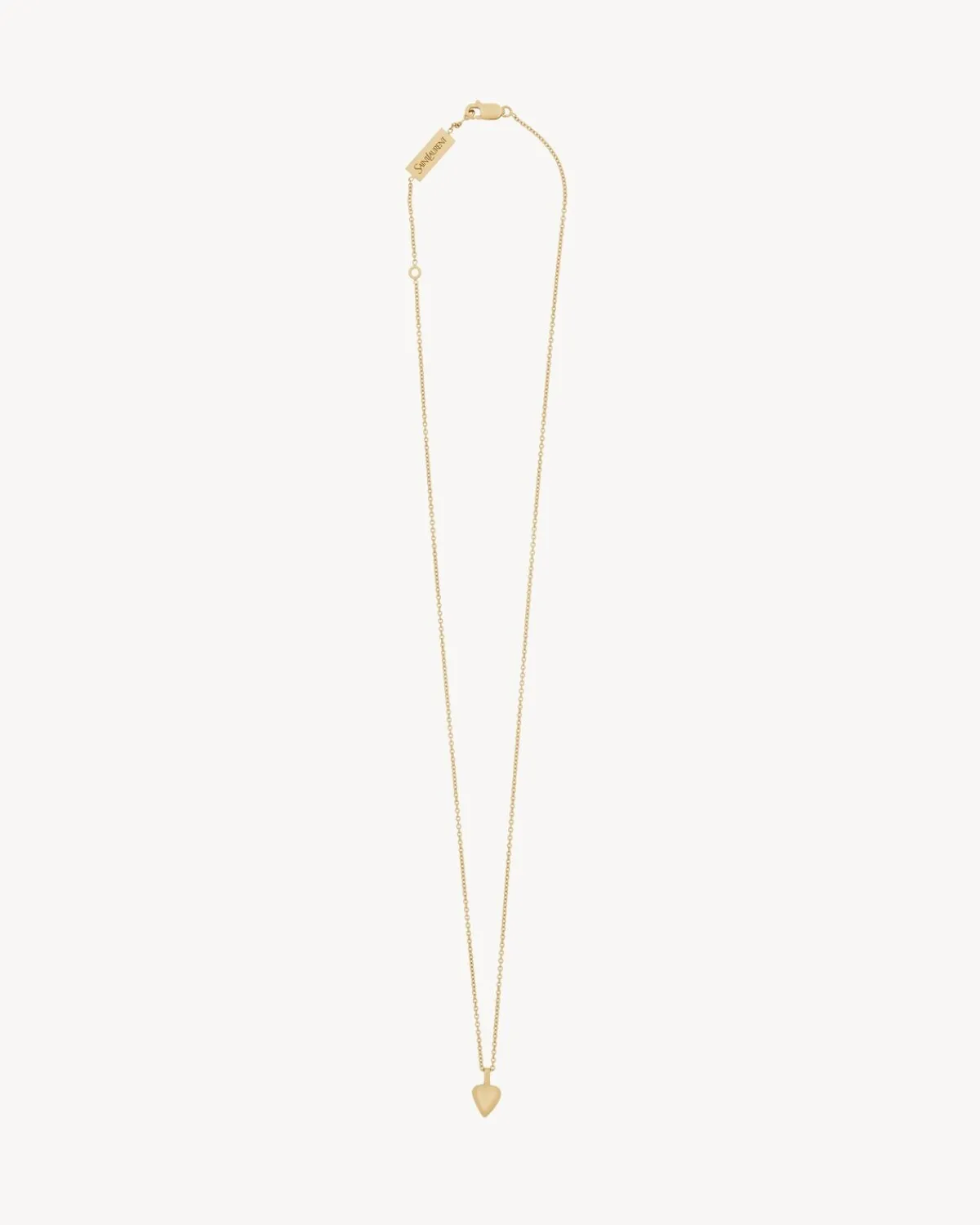 Saint Laurent Fine Jewelry-heart pendant necklace in 18K yellow gold YELLOWGOLD