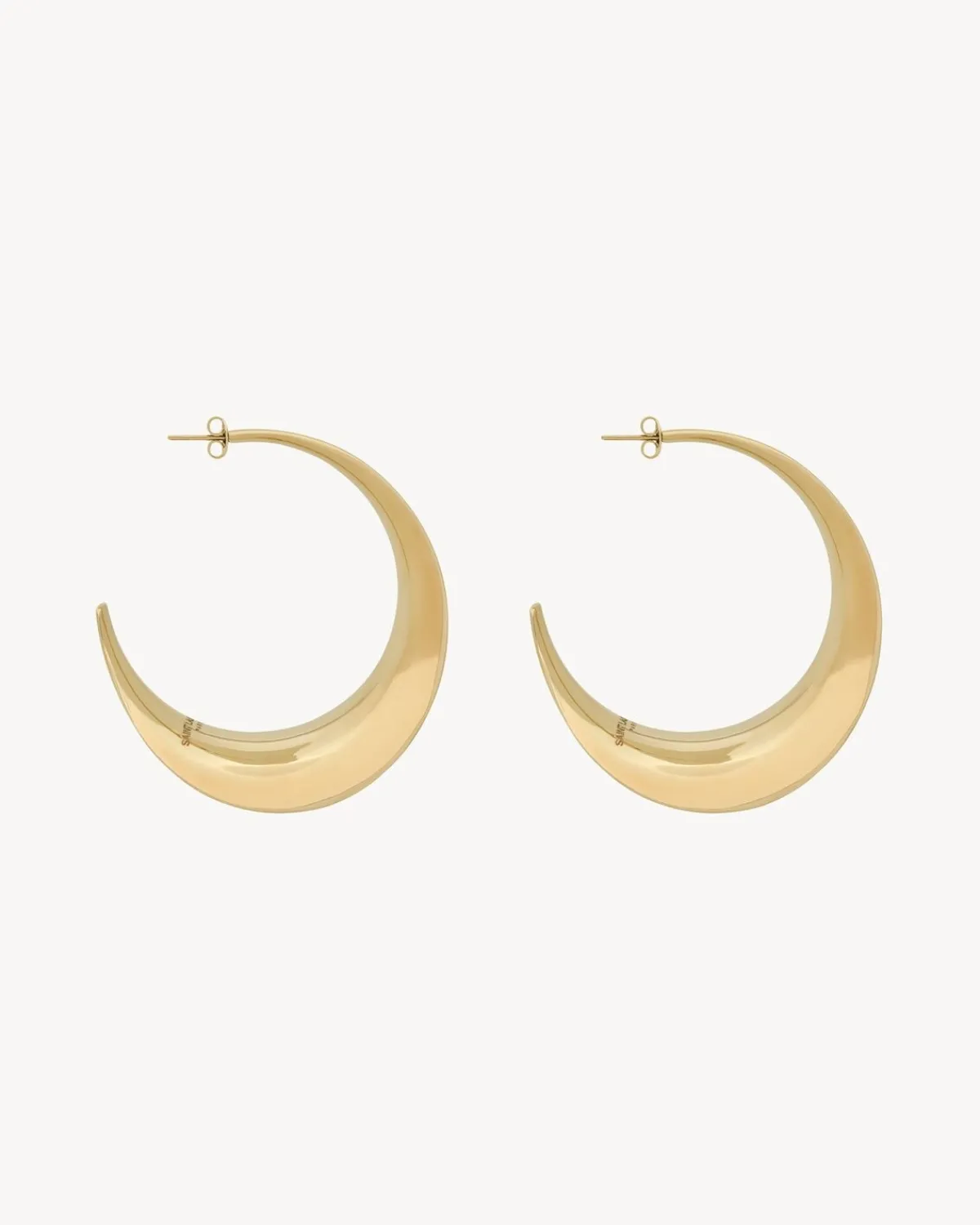 Saint Laurent Earrings And Necklaces-hoop earrings in metal PALEGOLD