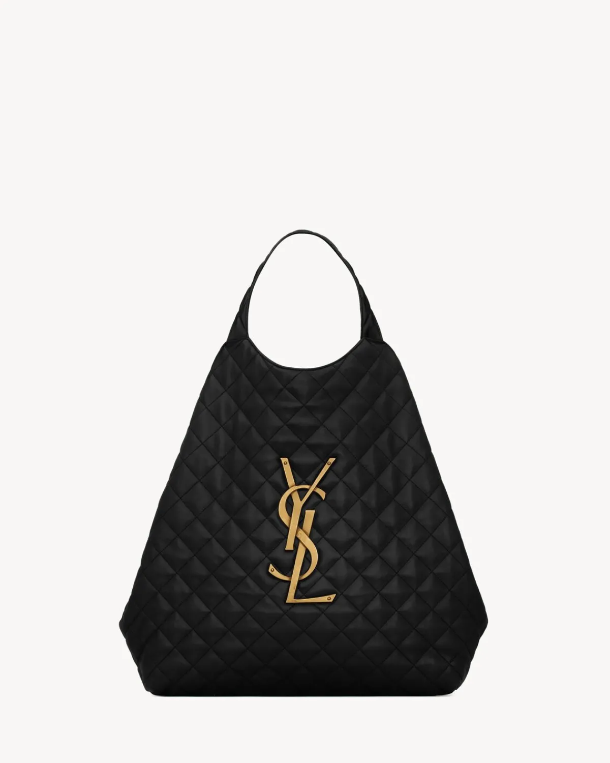 Saint Laurent Totes-ICARE maxi shopping bag in quilted lambskin BLACK