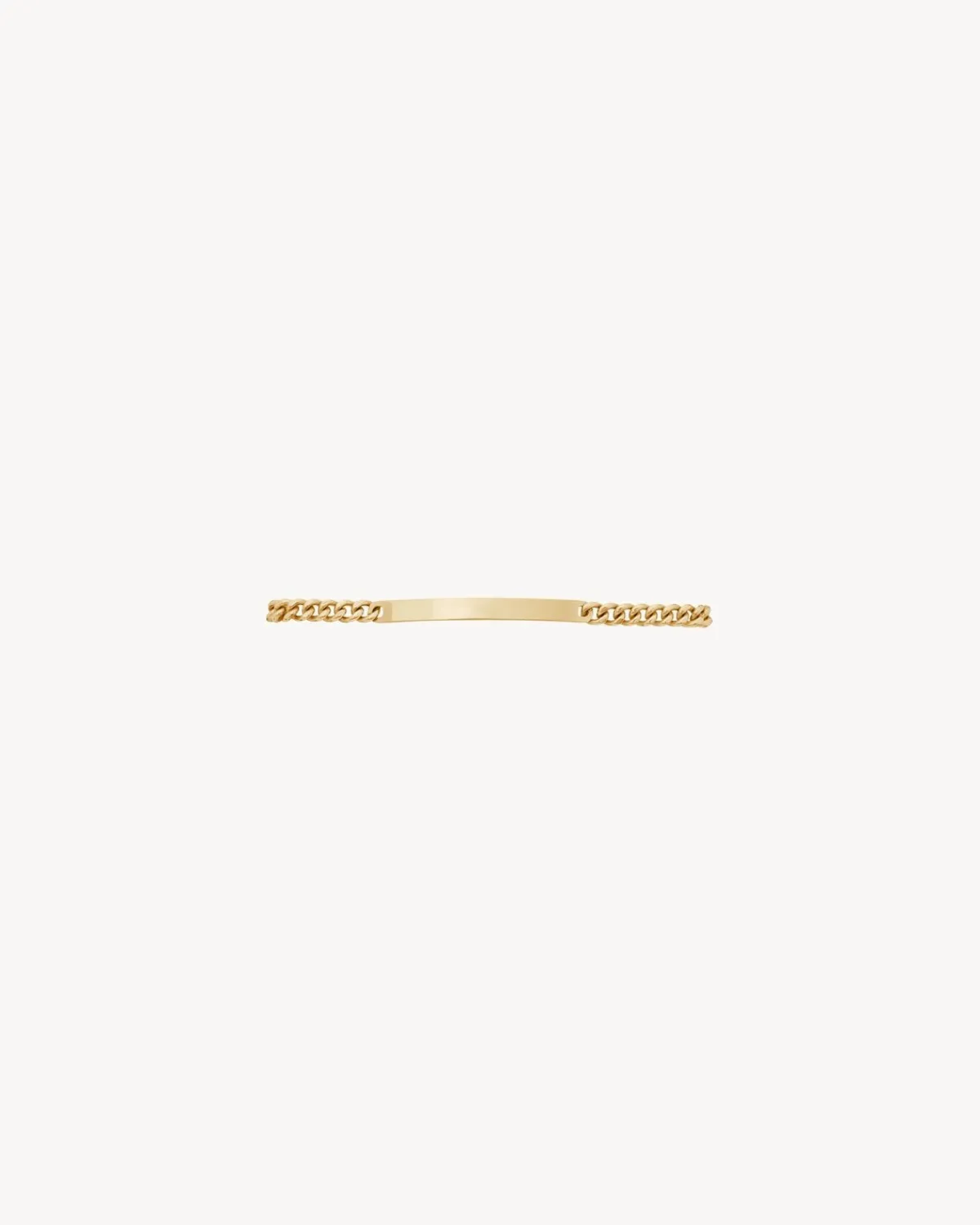 Saint Laurent Fine Jewelry-ID bracelet in 18K yellow gold YELLOWGOLD