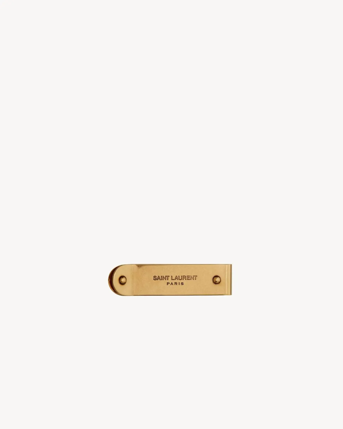 Saint Laurent Cases And Holders-ID money clip in metal BRONZE