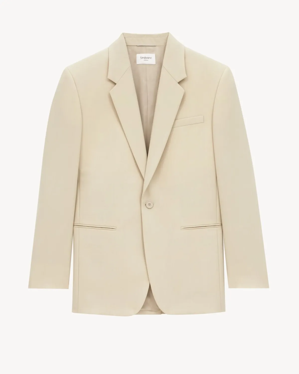 Saint Laurent Jackets And Pants-jacket in light wool BEIGE