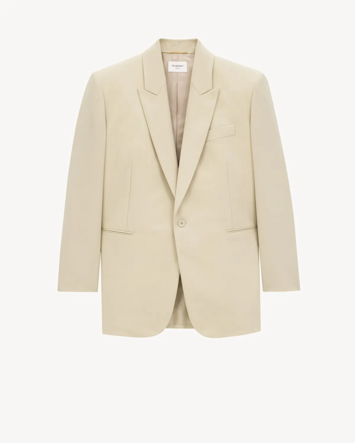 Saint Laurent Jackets And Pants-jacket in light wool BEIGE