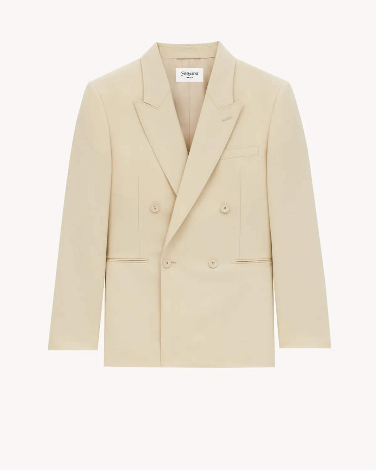 Saint Laurent Jackets And Pants-jacket in light wool BEIGE