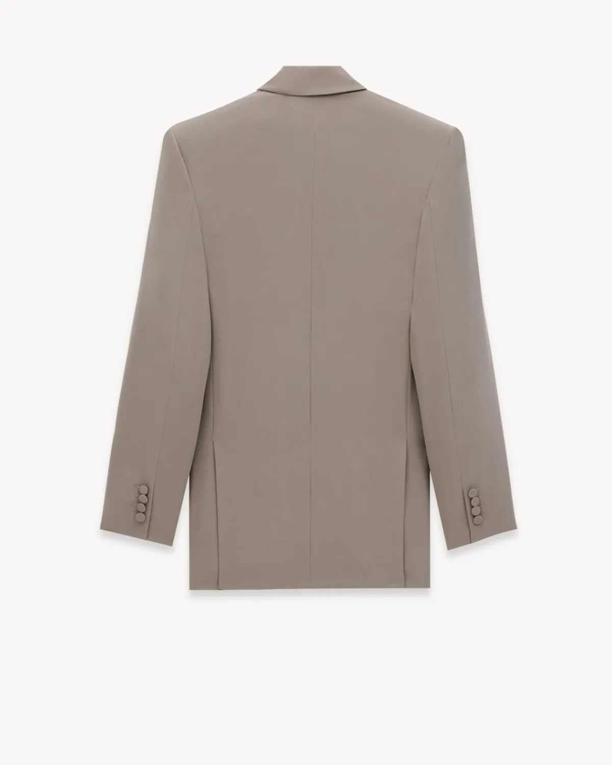 Saint Laurent Jackets And Pants-jacket in silk crepe TAUPE