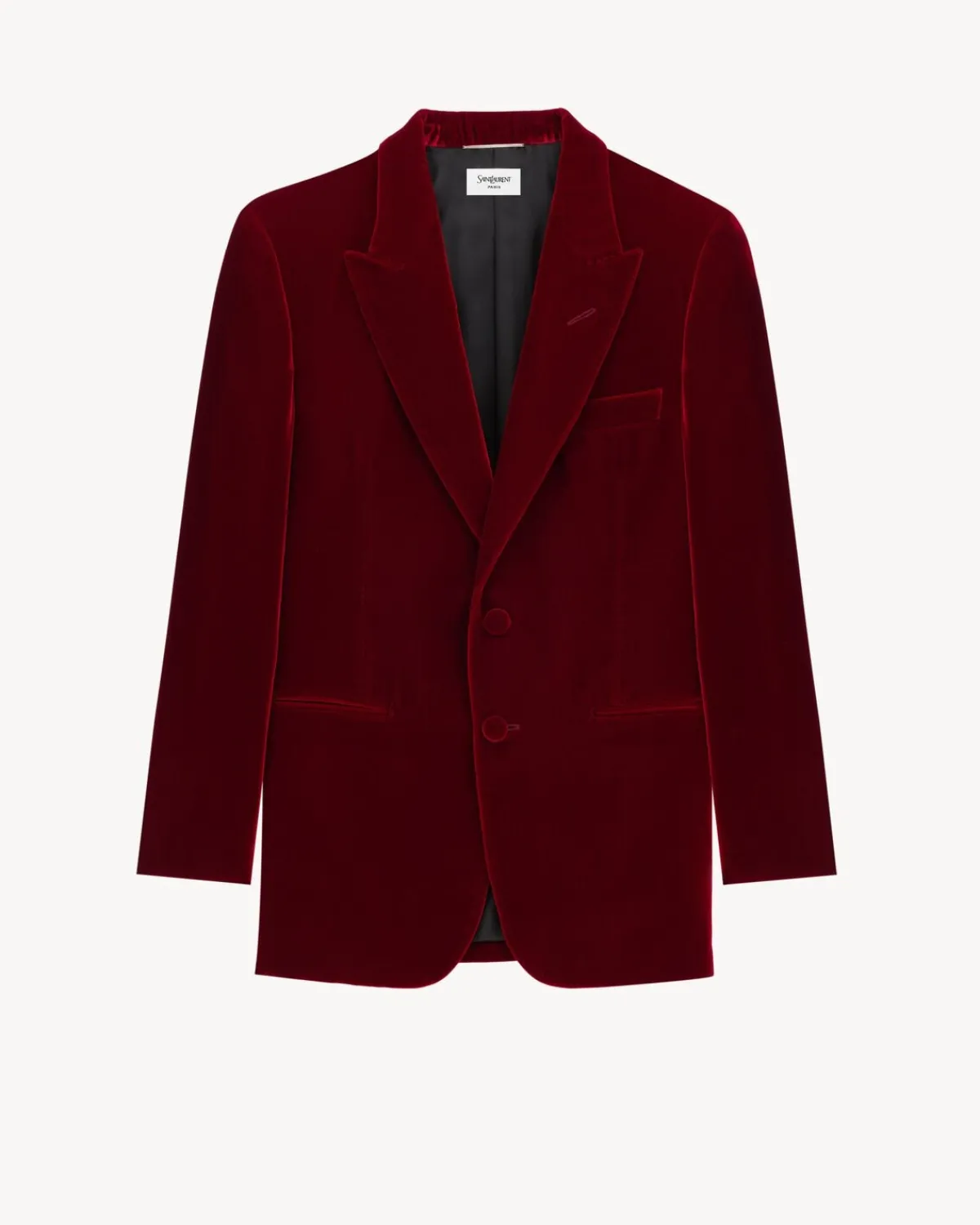 Saint Laurent Jackets And Pants-jacket in velvet ROUGE