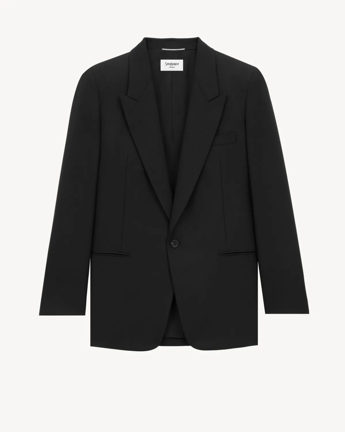 Saint Laurent Jackets And Pants-jacket in wool chiné NOIR