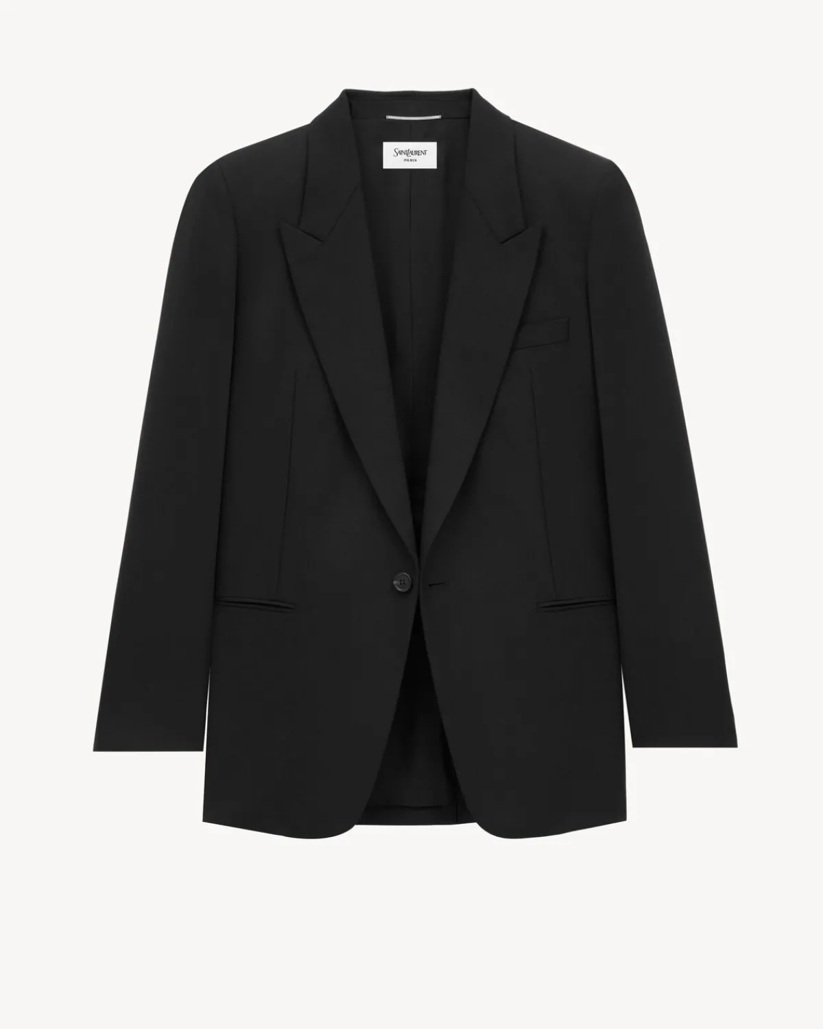 Saint Laurent Jackets And Pants-jacket in wool chiné NOIR