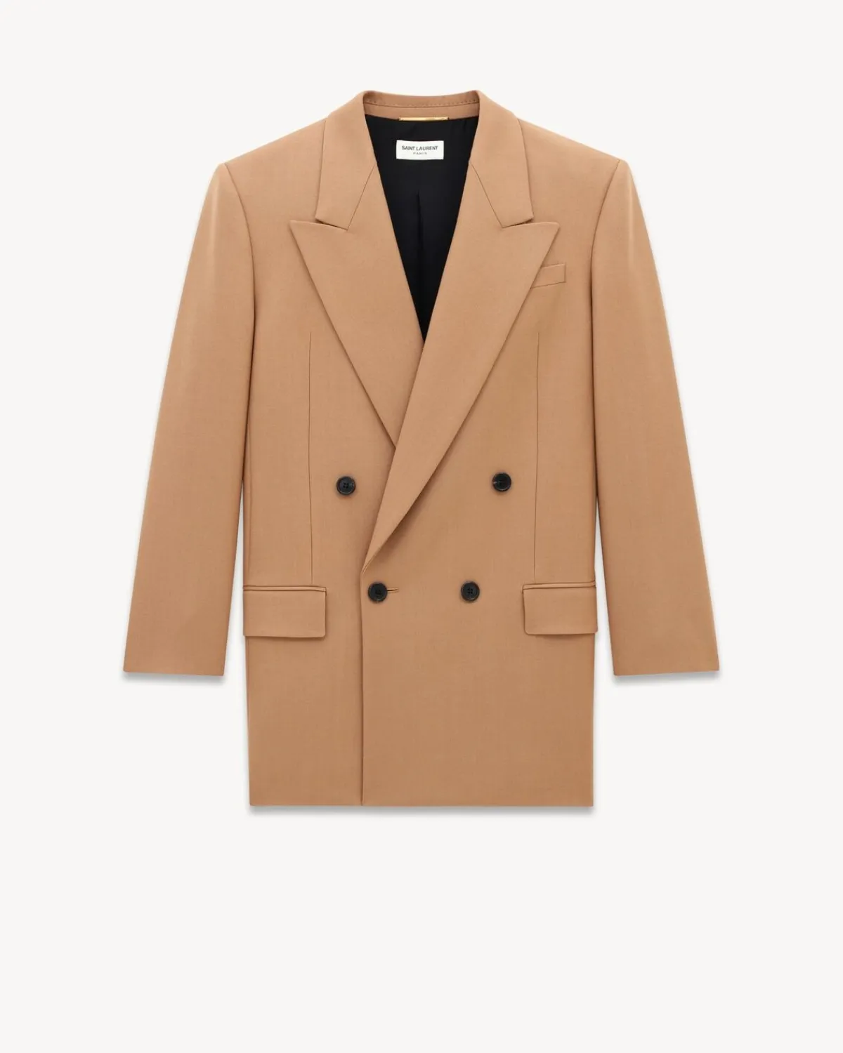 Saint Laurent Jackets And Pants-jacket in wool gabardine BEIGE