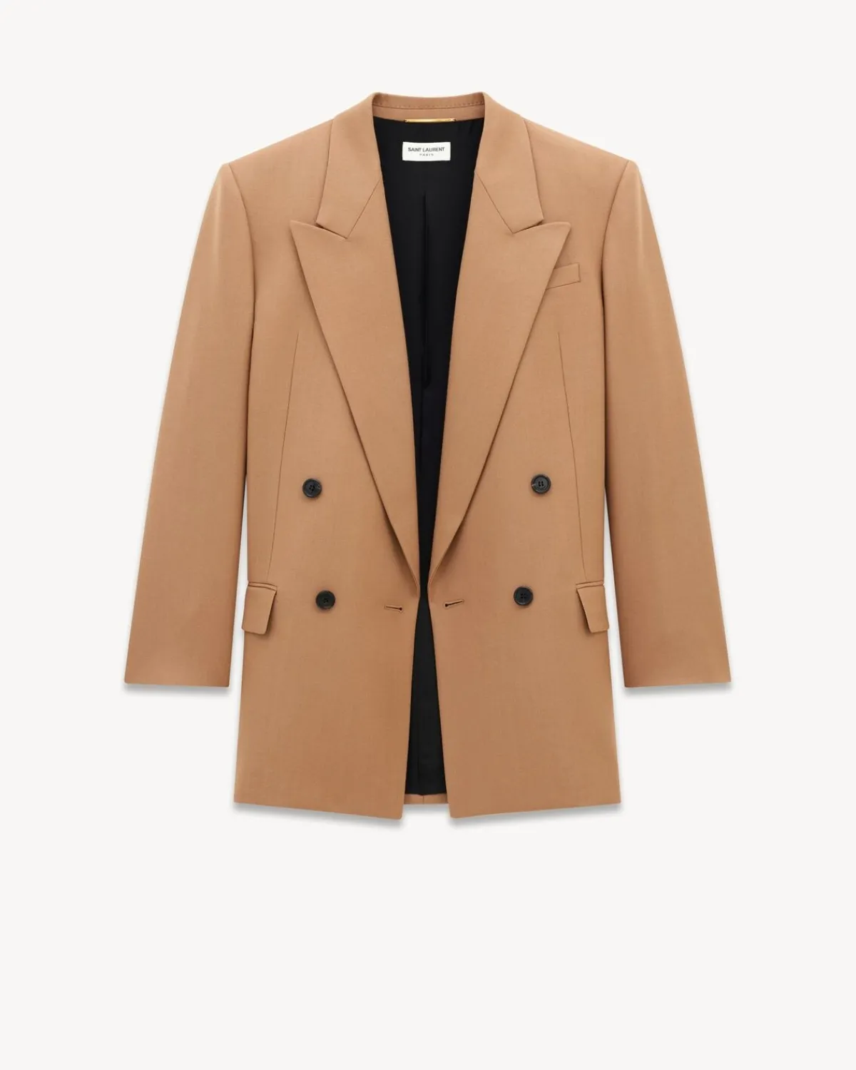 Saint Laurent Jackets And Pants-jacket in wool gabardine BEIGE