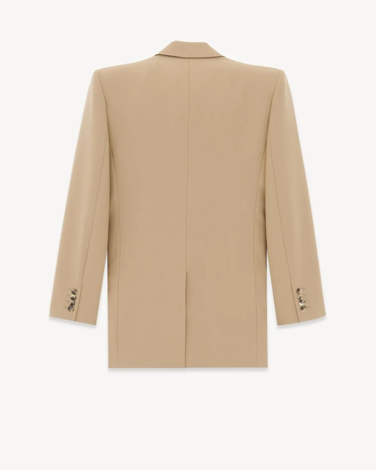 Saint Laurent Jackets And Pants-Jacket in Wool Gabardine BEIGE