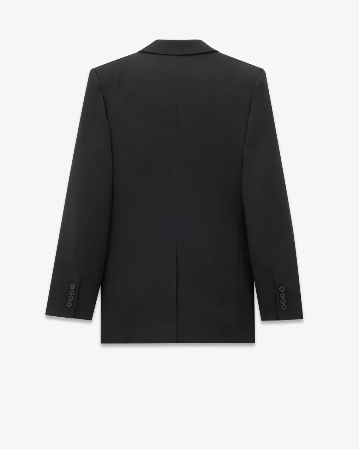 Saint Laurent Jackets And Pants-Jacket in Wool Gabardine BLACK