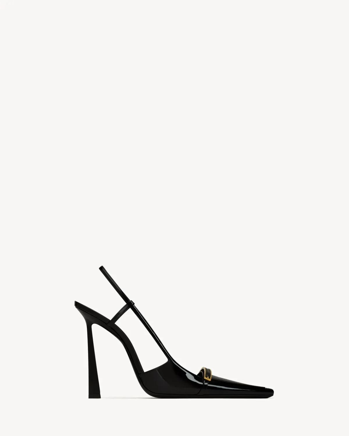 Saint Laurent Slingbacks-JACQUELINE slingback pumps in patent leather BLACK