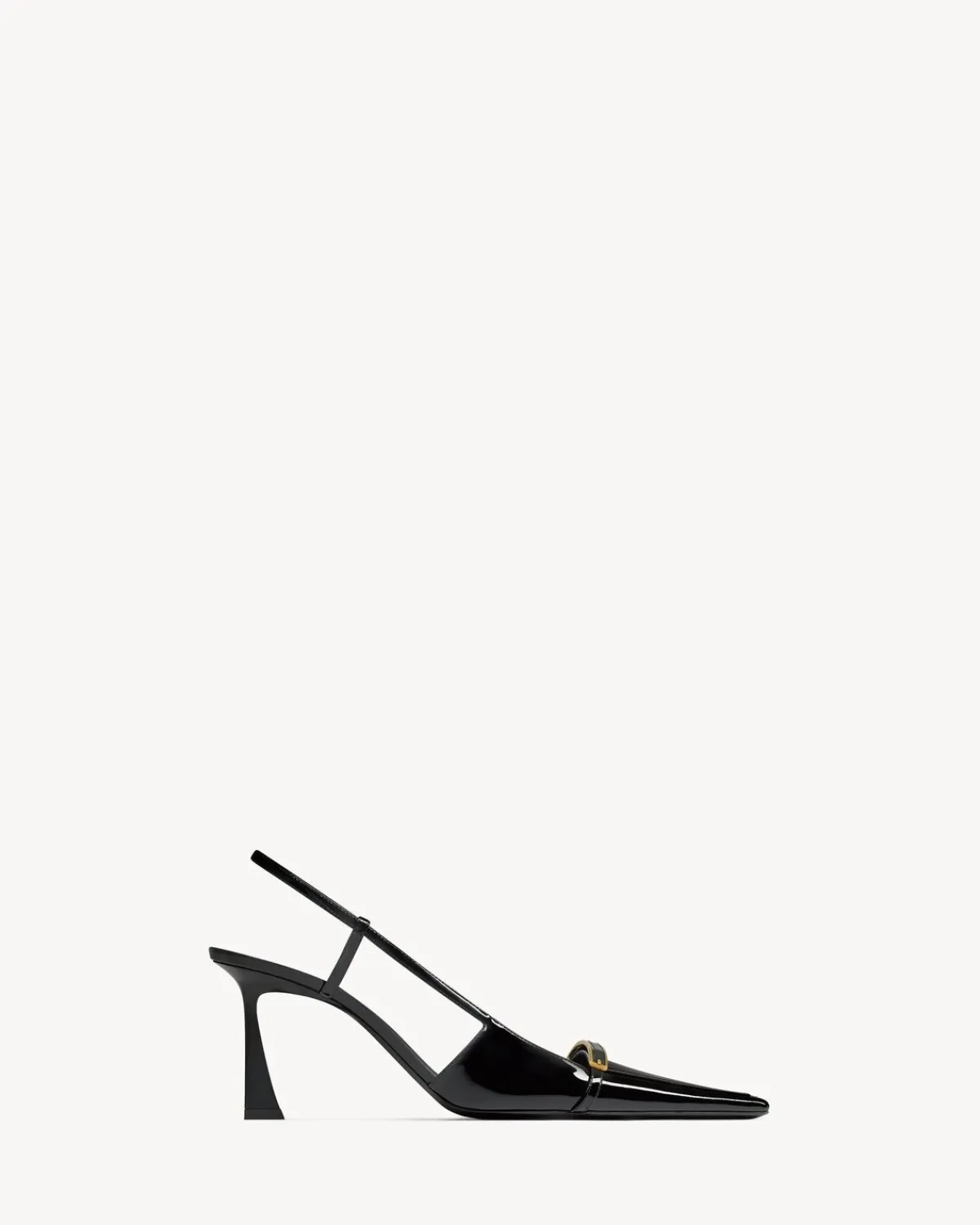 Saint Laurent Slingbacks-JACQUELINE slingback pumps in patent leather BLACK