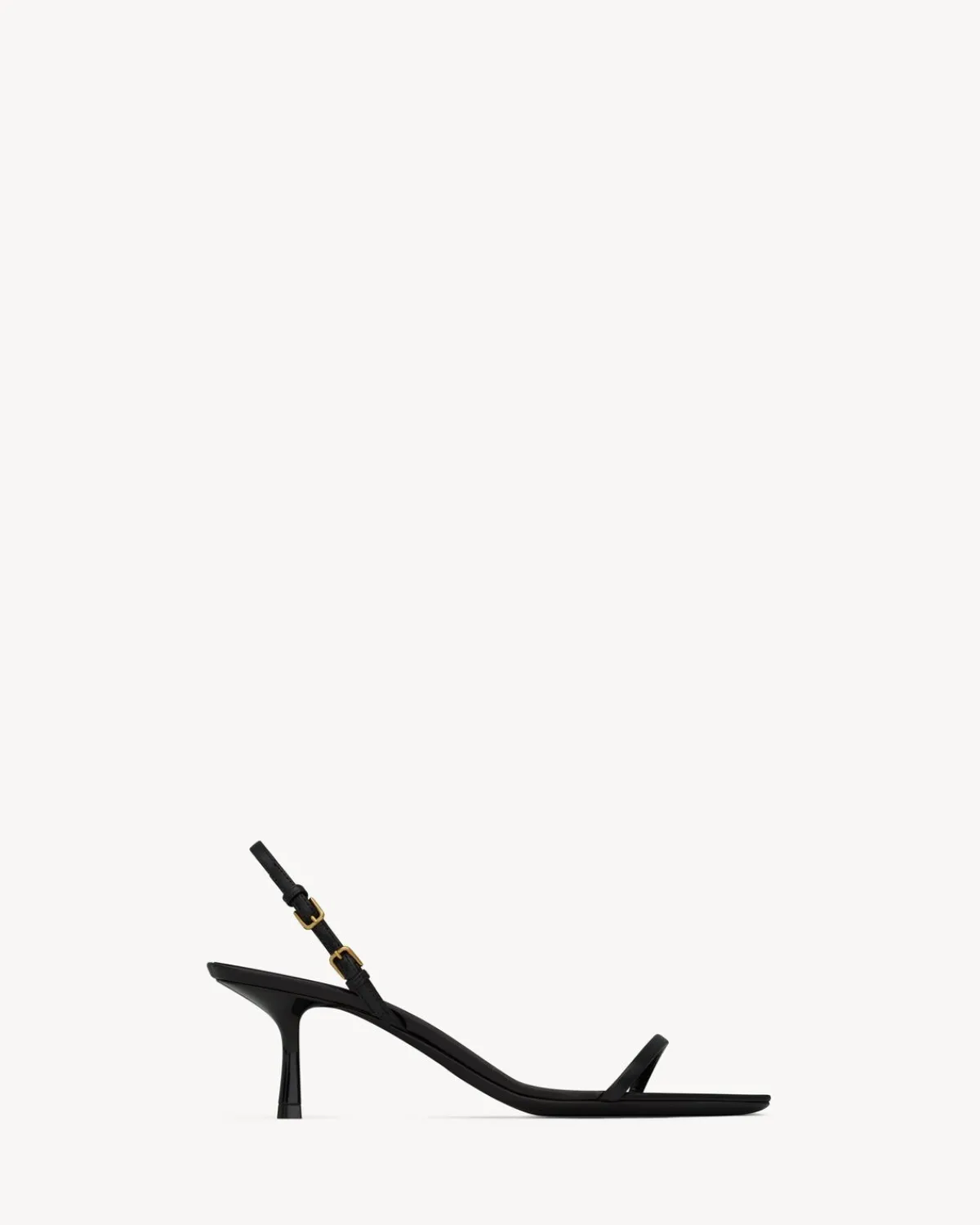 Saint Laurent Sandals-JASPE sandals in smooth leather BLACK