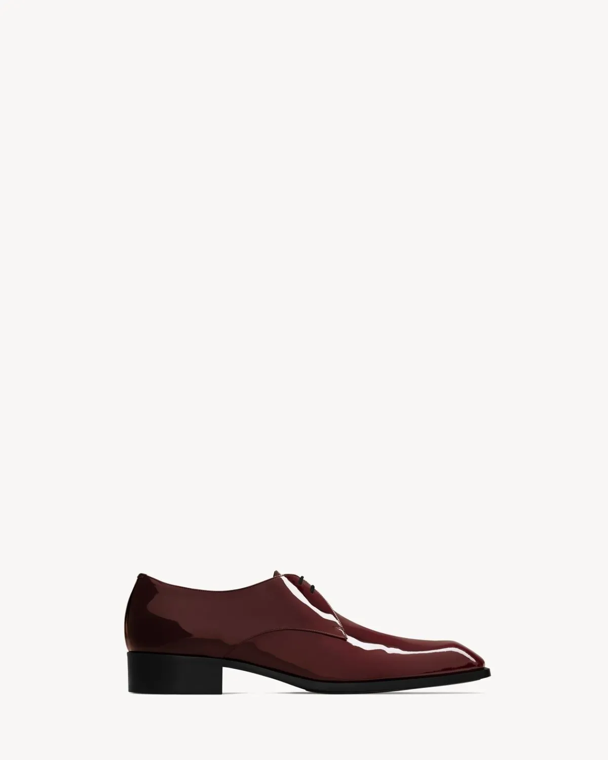 Saint Laurent Formal | Derbies-JEAN derbies in patent leather MARRONGLACE