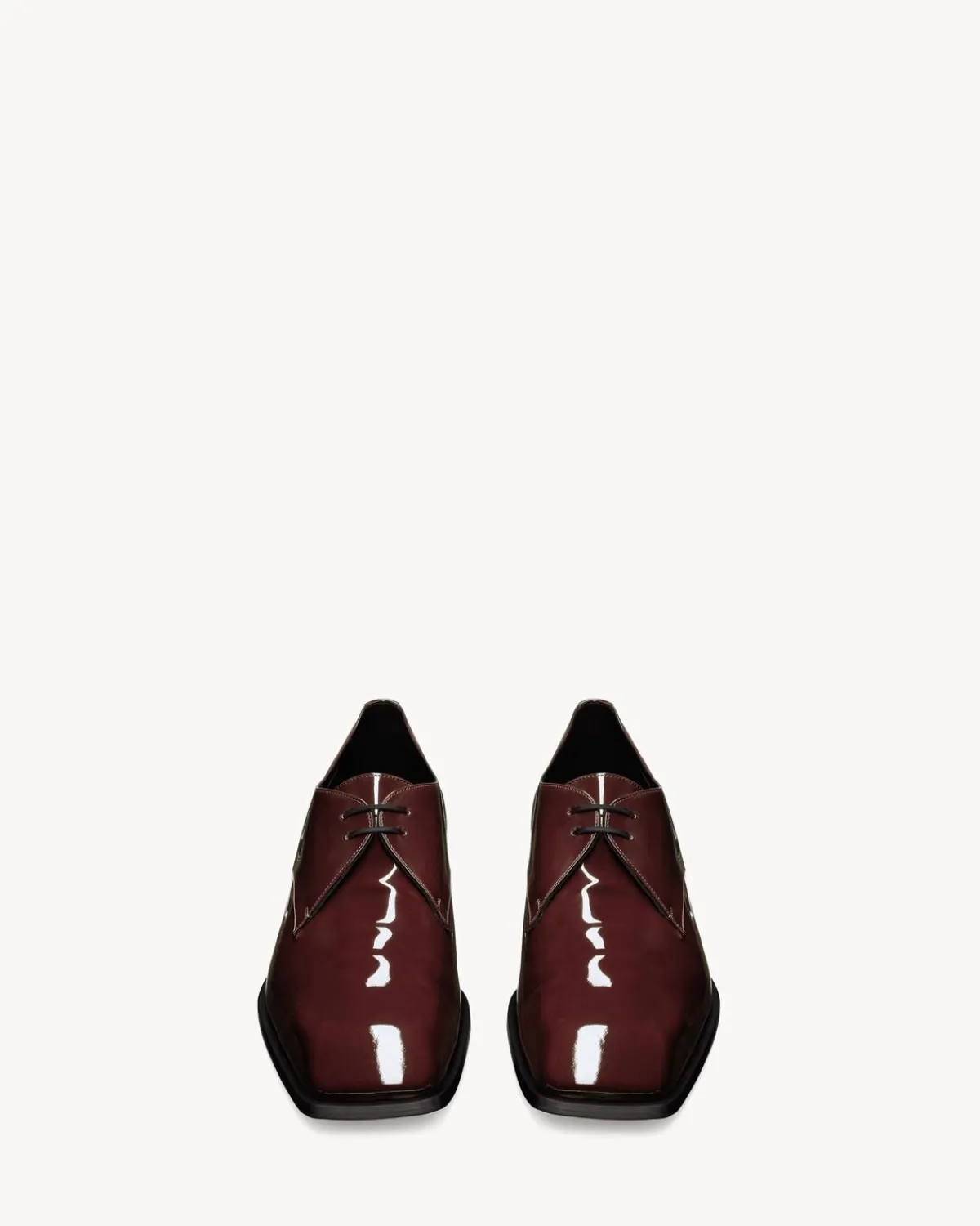 Saint Laurent Formal | Derbies-JEAN derbies in patent leather MARRONGLACE