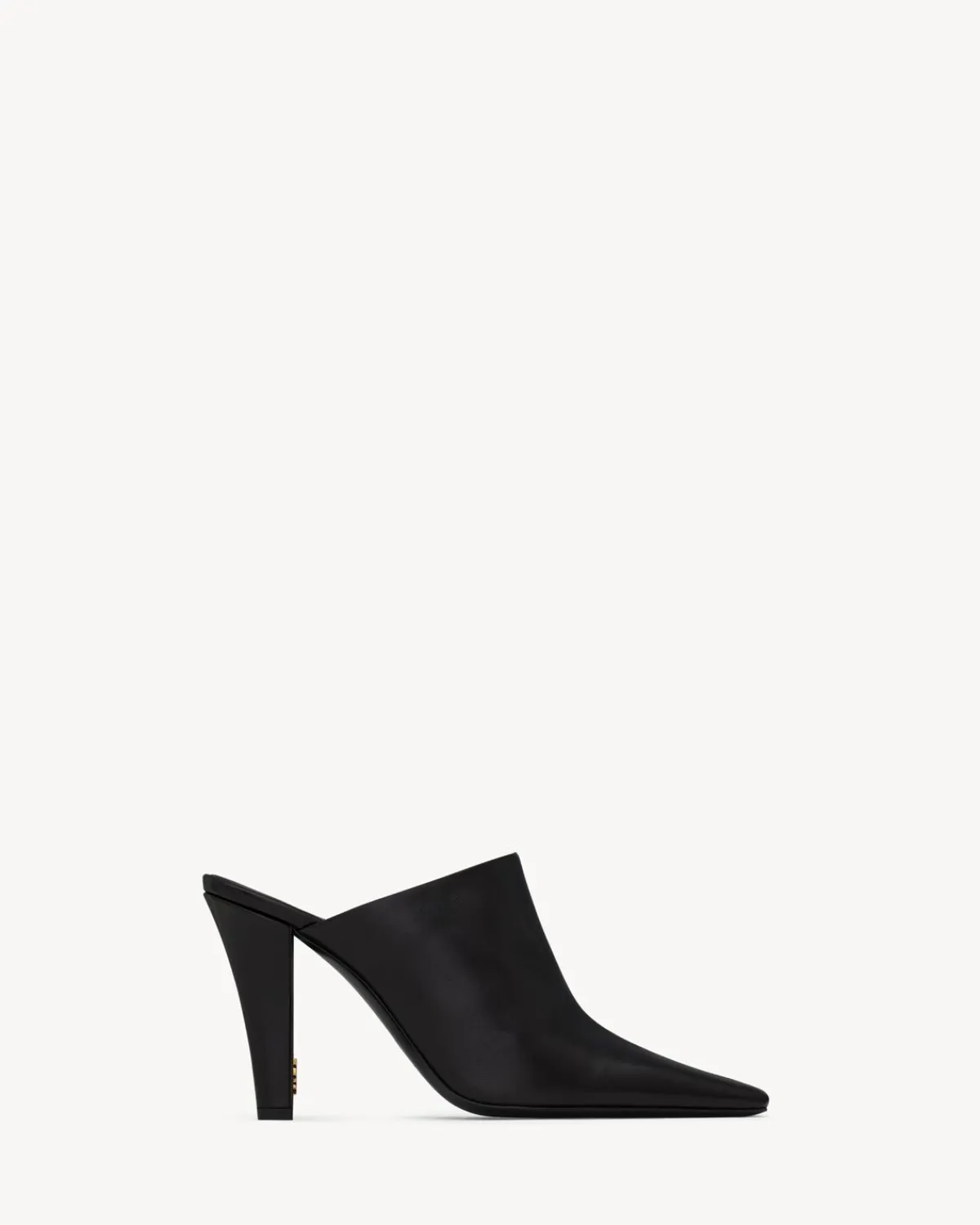 Saint Laurent Pumps And Mules-JILL mules in smooth leather BLACK