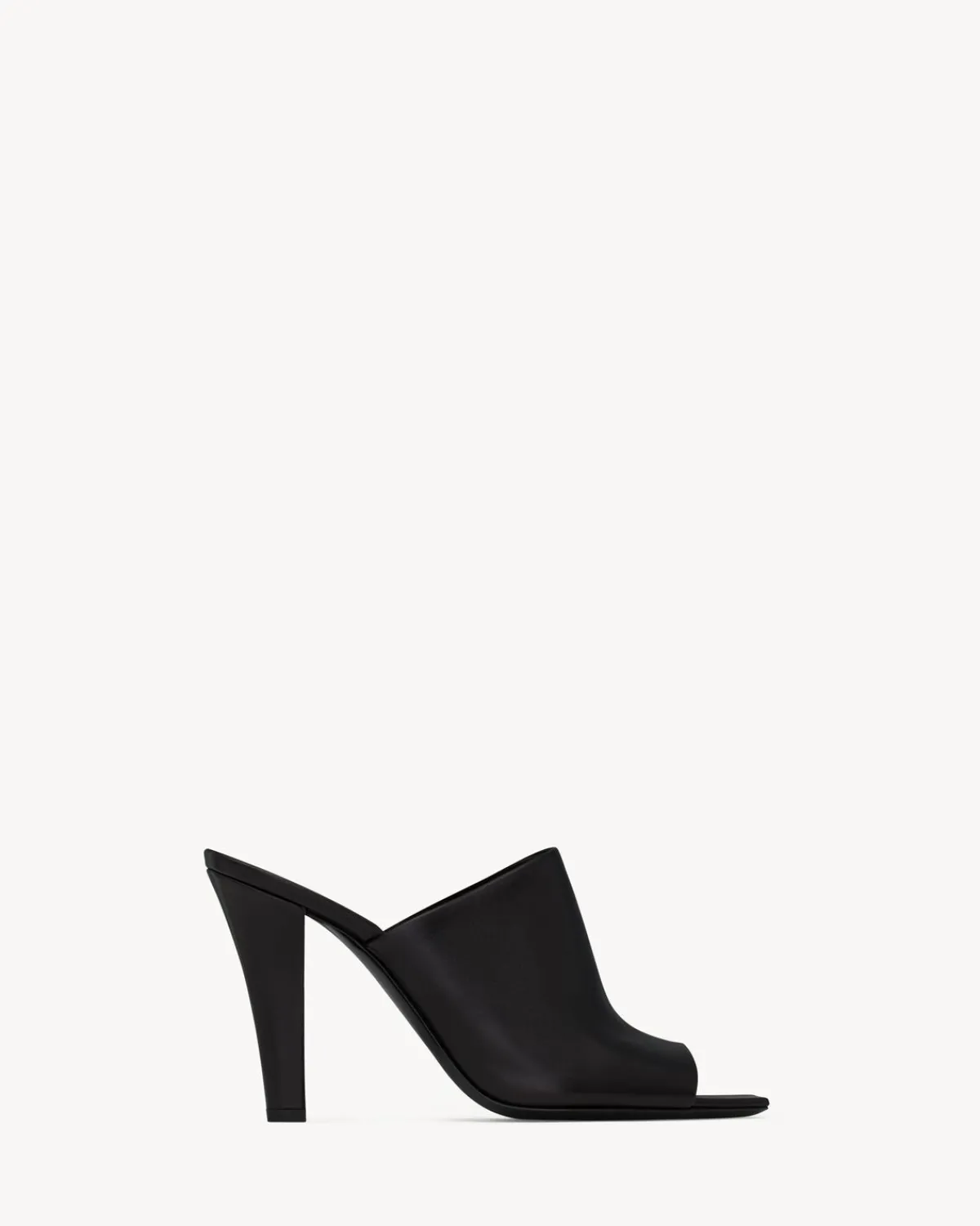 Saint Laurent Pumps And Mules-JILL mules in smooth leather BLACK