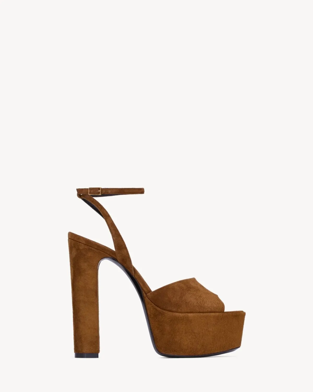 Saint Laurent Sandals-JODIE platform sandals in suede LAND